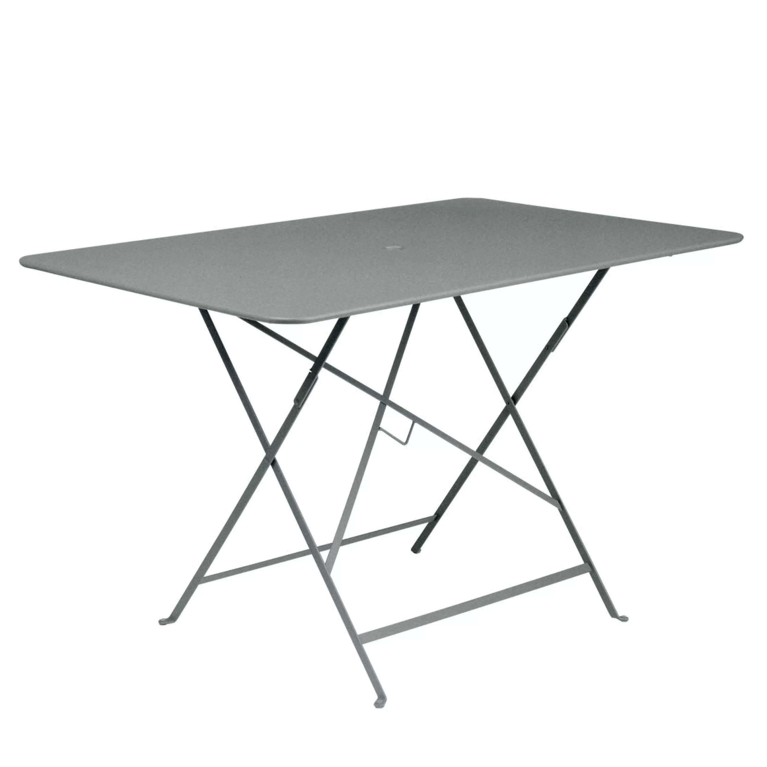 Tables>Fermob Table Pliante Bistro Metal Gris / 117 X 77 Cm - 6 Personnes - Trou Parasol - Gris Lapilli