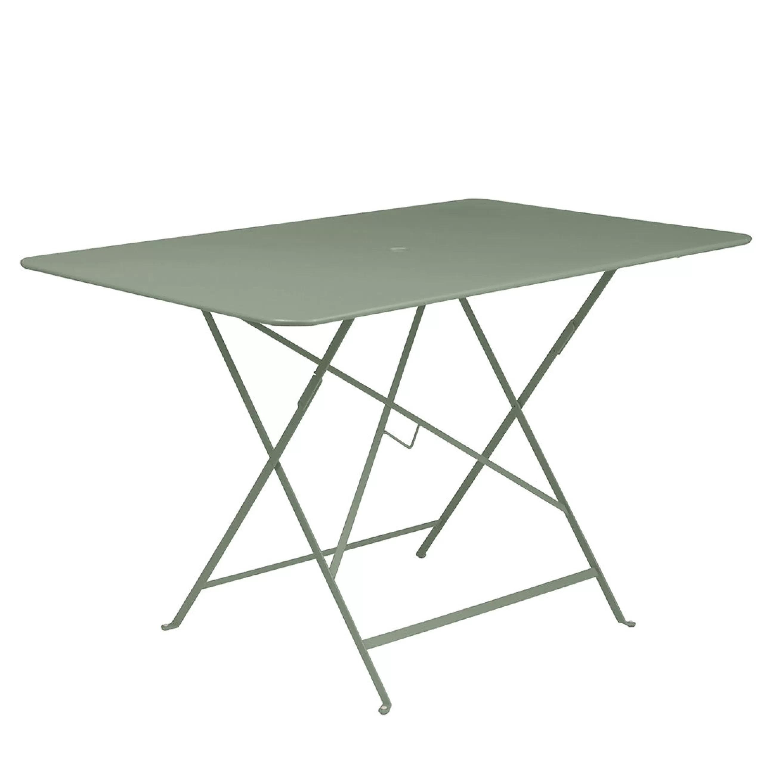 Tables>Fermob Table Pliante Bistro Metal Vert / 117 X 77 Cm - 6 Personnes - Trou Parasol - Cactus