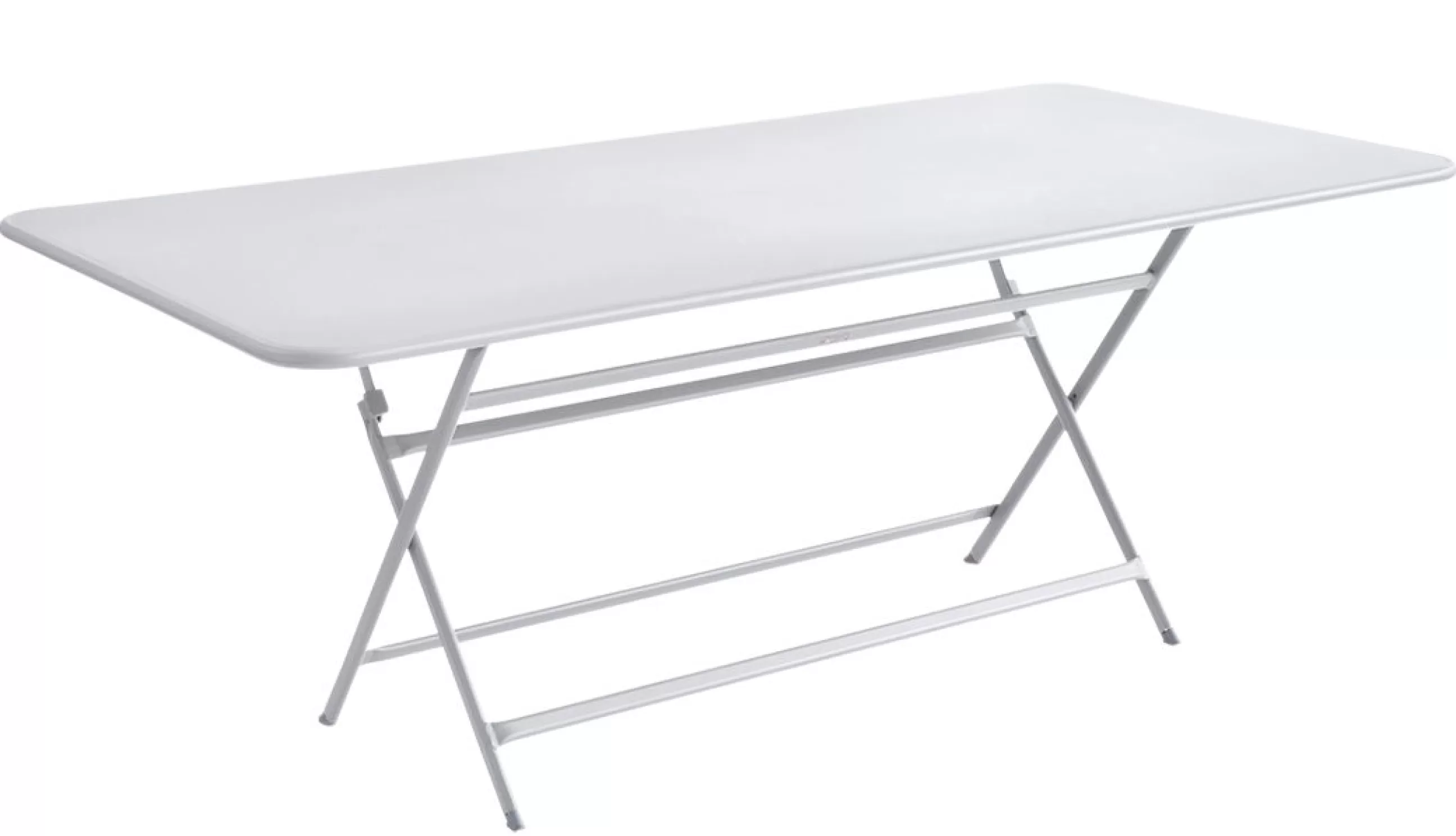 Tables>Fermob Table Pliante Caractere Metal Blanc / 90 X 190 Cm - 8 A 10 Personnes - Blanc Coton
