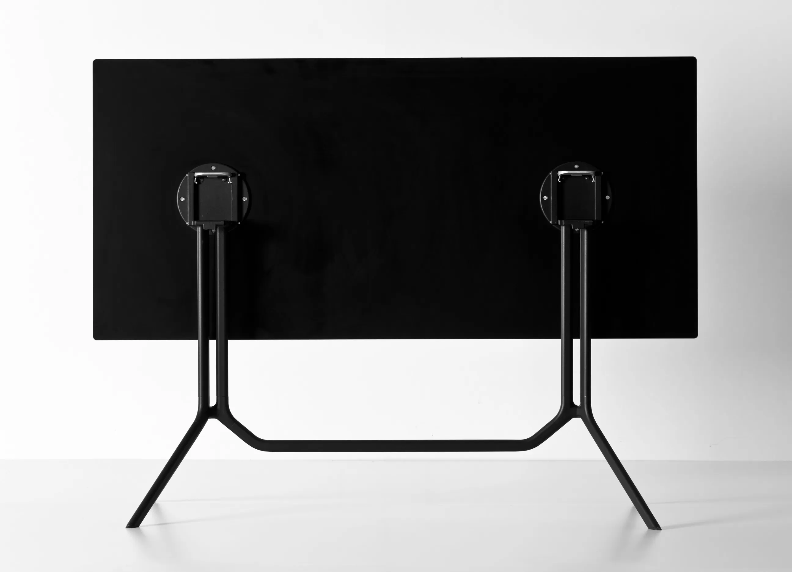 Tables De Jardin>Kristalia Table Pliante Poule Double Metal / 120 X 60 Cm - Blanc