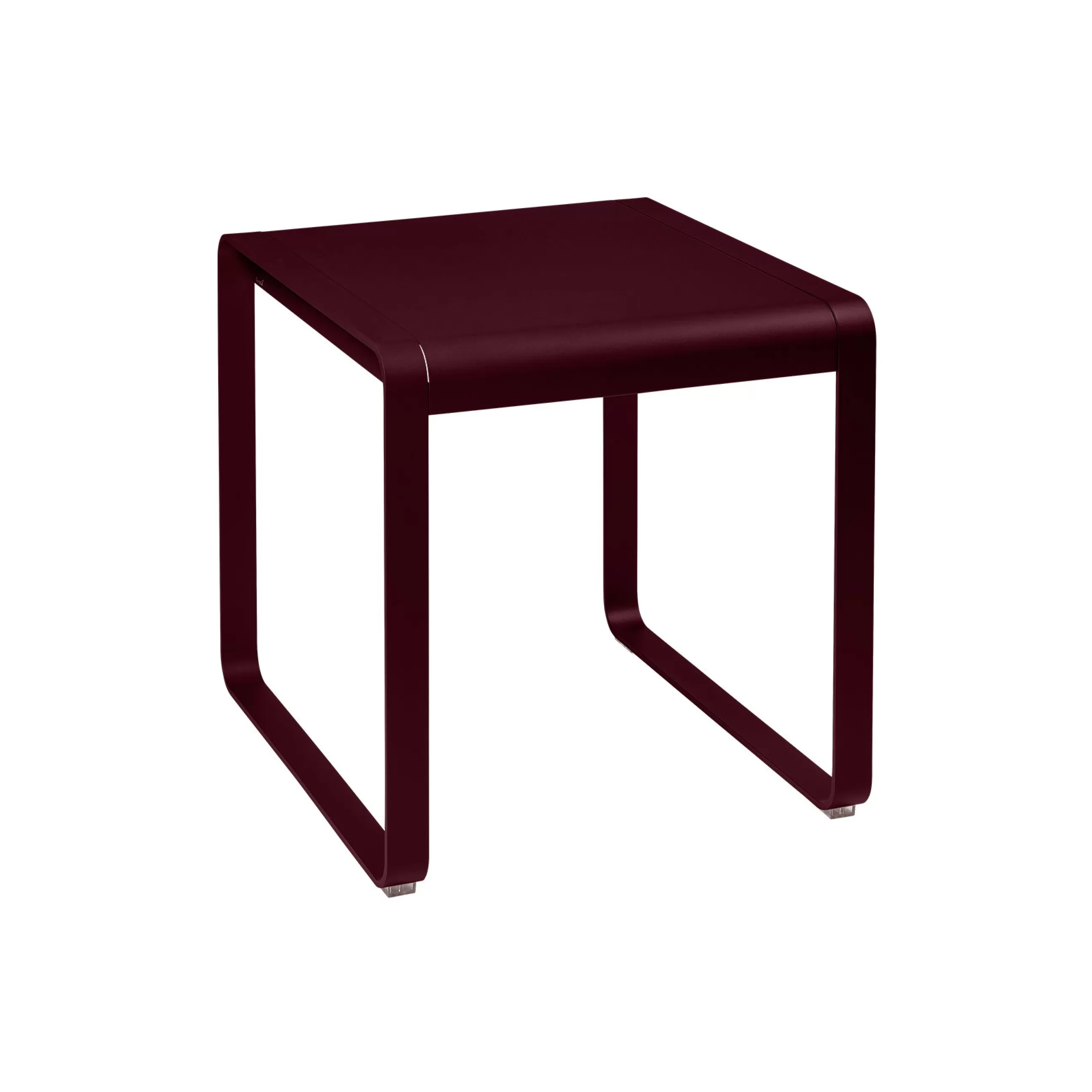 Tables De Jardin>Fermob Table Rectangulaire Bellevie Metal Rouge / 74 X 80 Cm - Cerise Noire