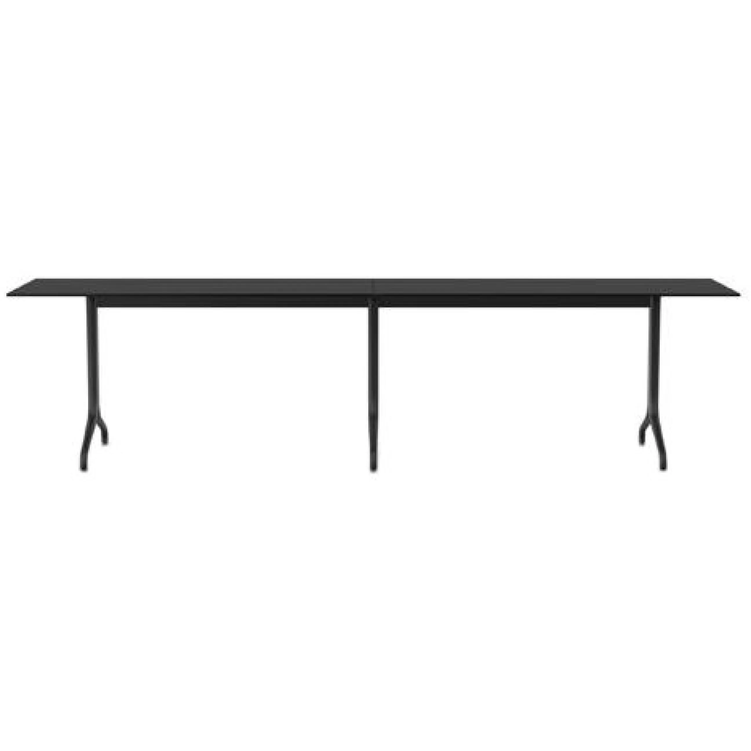 Tables De Jardin>Vitra Table Rectangulaire Belleville Outdoor Bois/ 300 X 75 Cm - Stratifie Massif - Noir