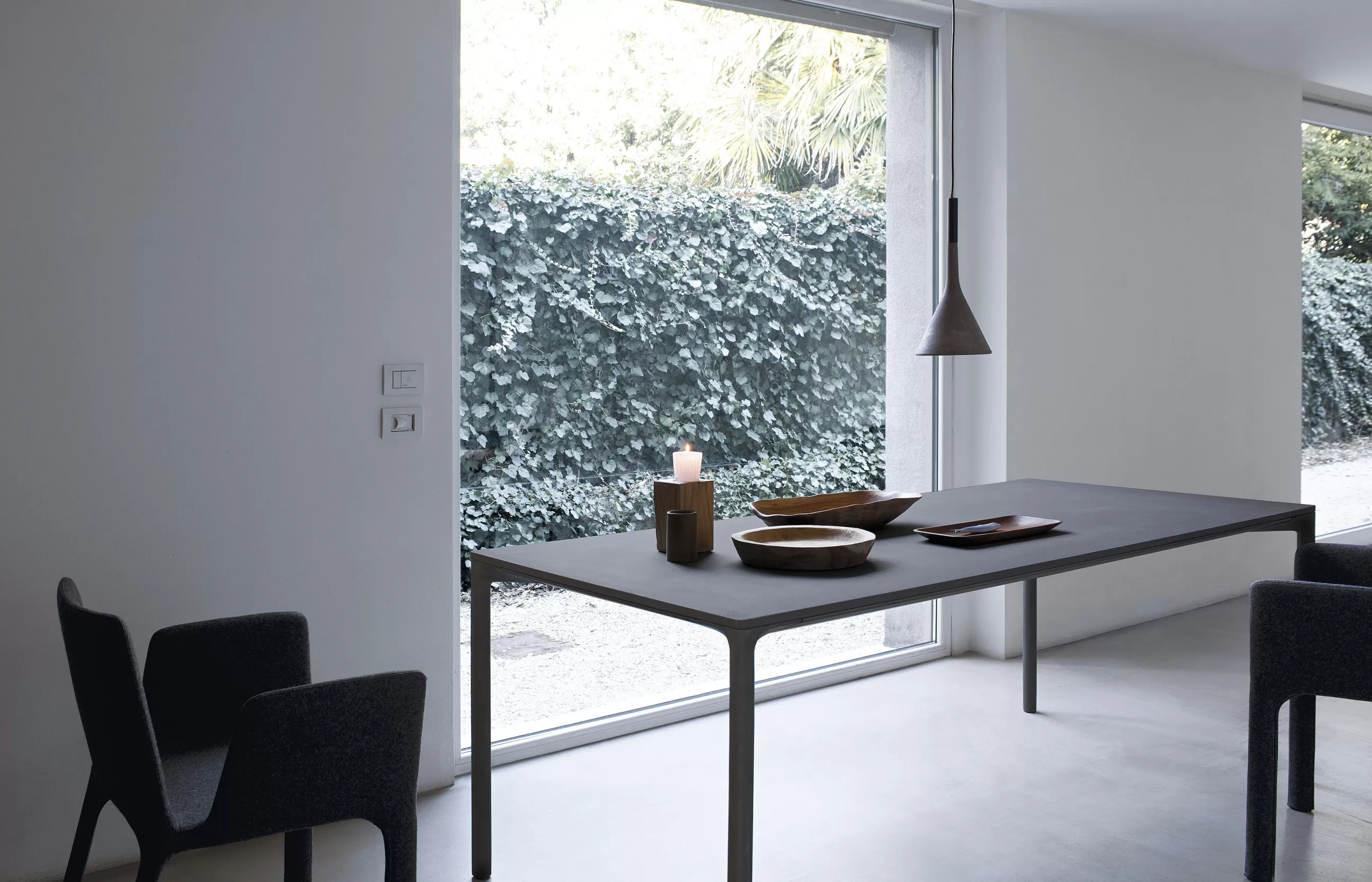 Tables De Jardin>Kristalia Table Rectangulaire Boiacca Pierre / 200 X 90 Cm - Beton - Gris
