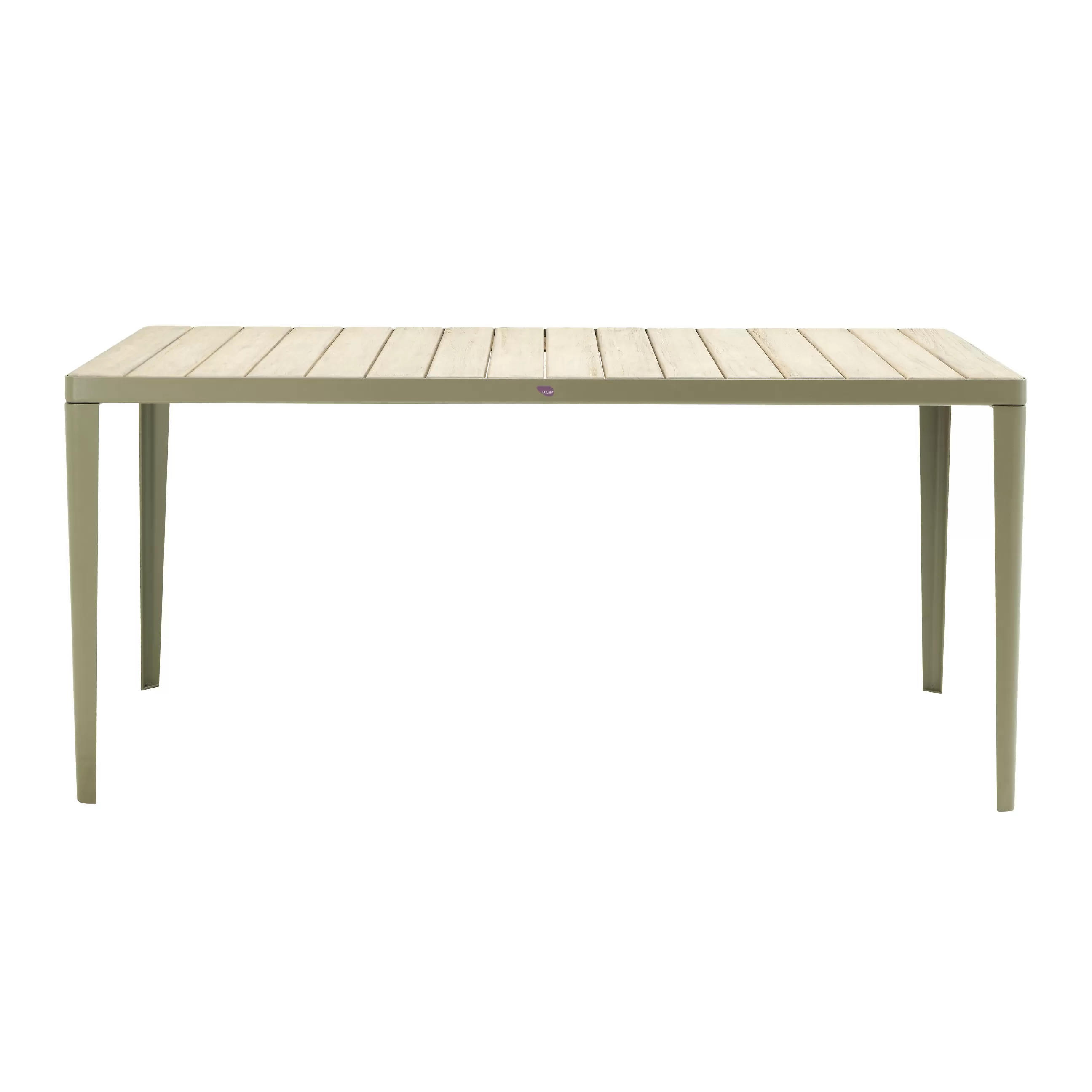 Tables De Jardin>Ethimo Table Rectangulaire Laren Bois Naturel / 160 X 90 Cm - Teck Patine - Gris Boue - Teck Decape