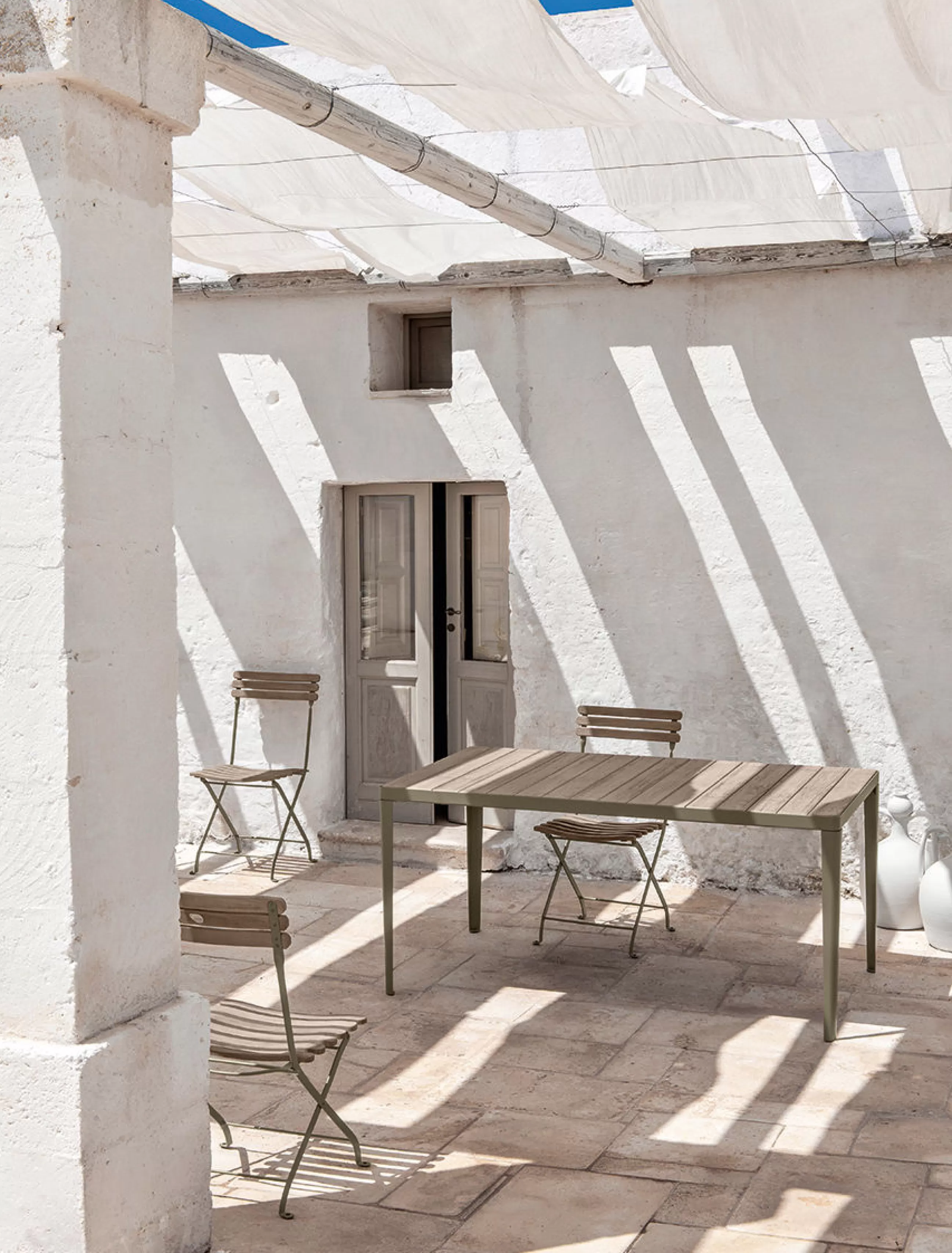 Tables De Jardin>Ethimo Table Rectangulaire Laren Bois Naturel / 160 X 90 Cm - Teck Patine - Gris Boue - Teck Decape