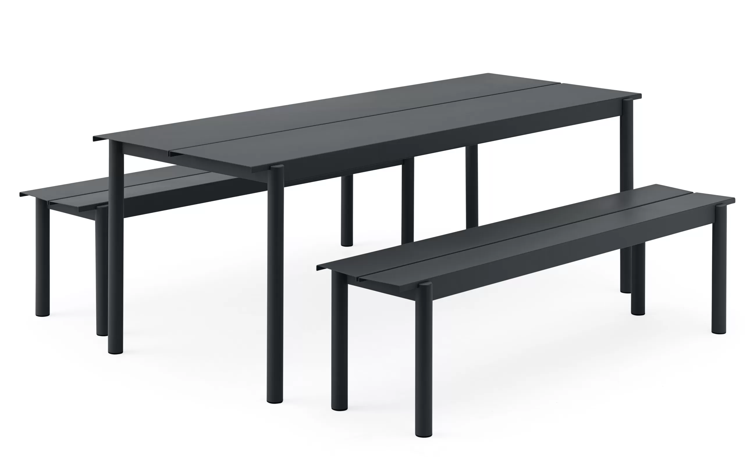 Tables De Jardin>Muuto Table Rectangulaire Linear Metal/ 200 X 75 Cm - Noir