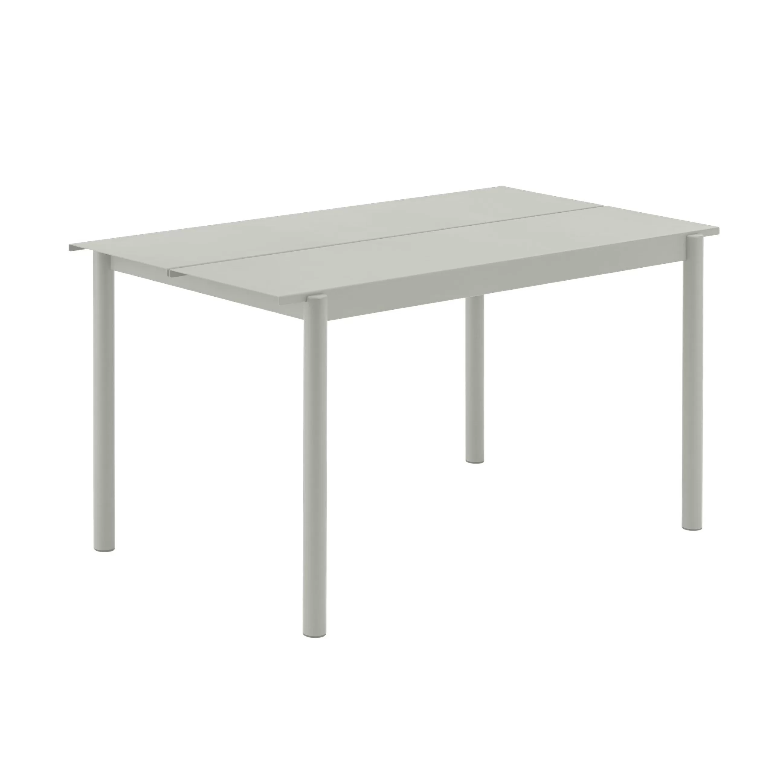 Tables De Jardin>Muuto Table Rectangulaire Linear Metal Gris / 140 X 75 Cm - Gris Clair