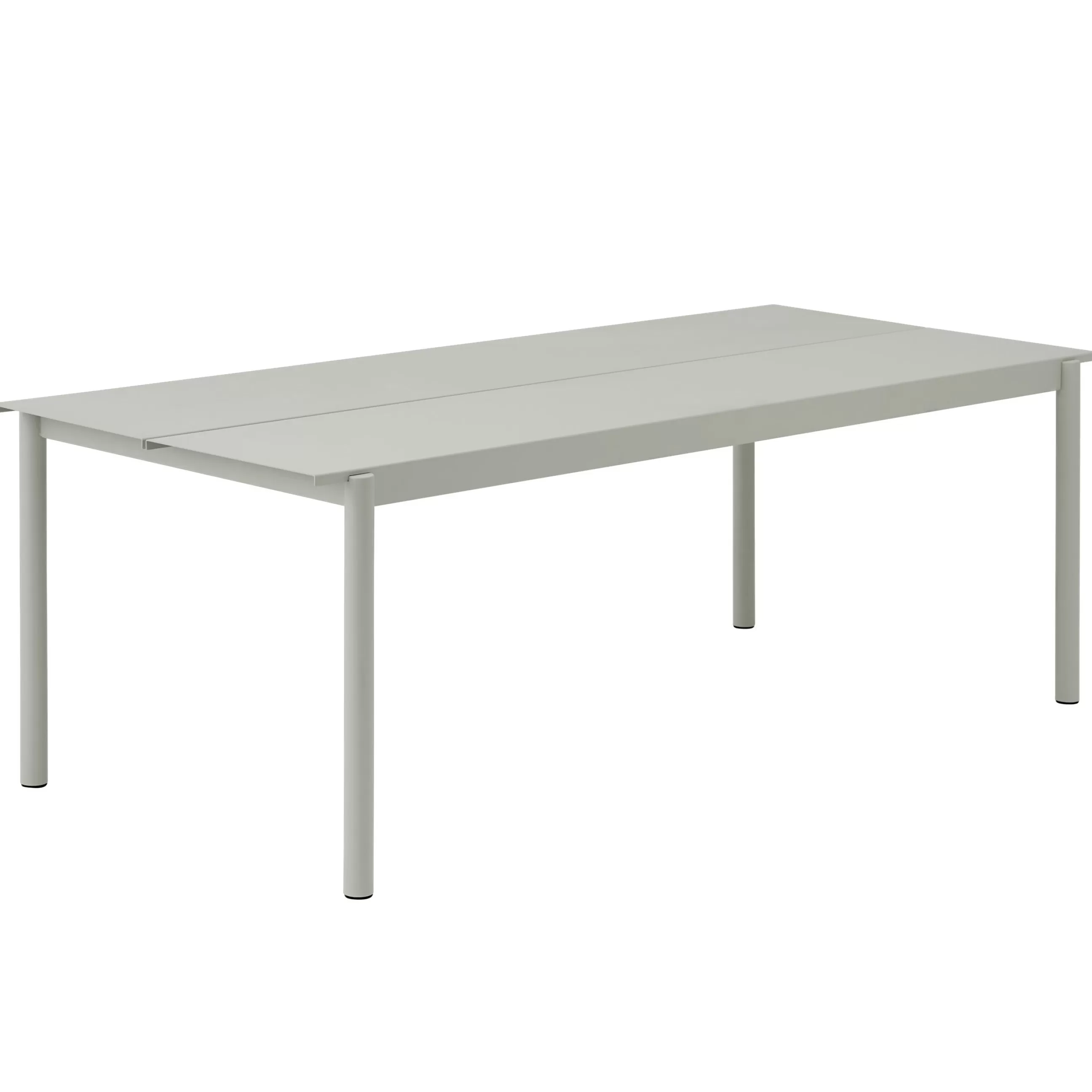 Tables De Jardin>Muuto Table Rectangulaire Linear Metal Gris /  220 X 90 Cm - Gris Clair