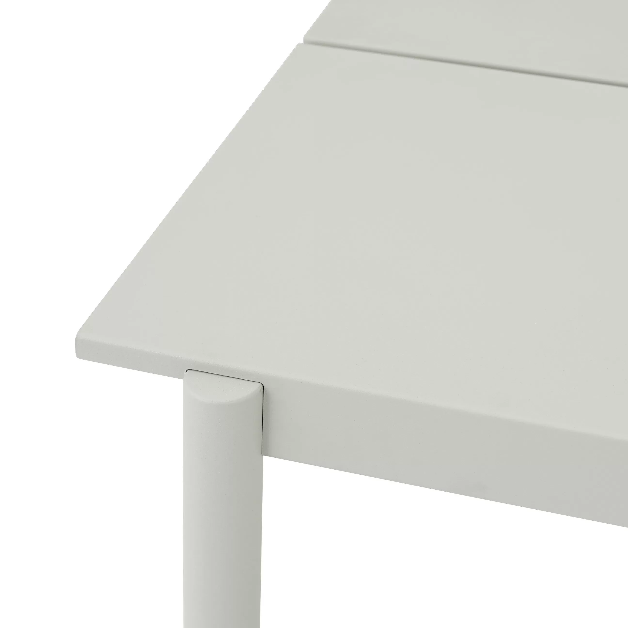 Tables De Jardin>Muuto Table Rectangulaire Linear Metal Gris /  220 X 90 Cm - Gris Clair