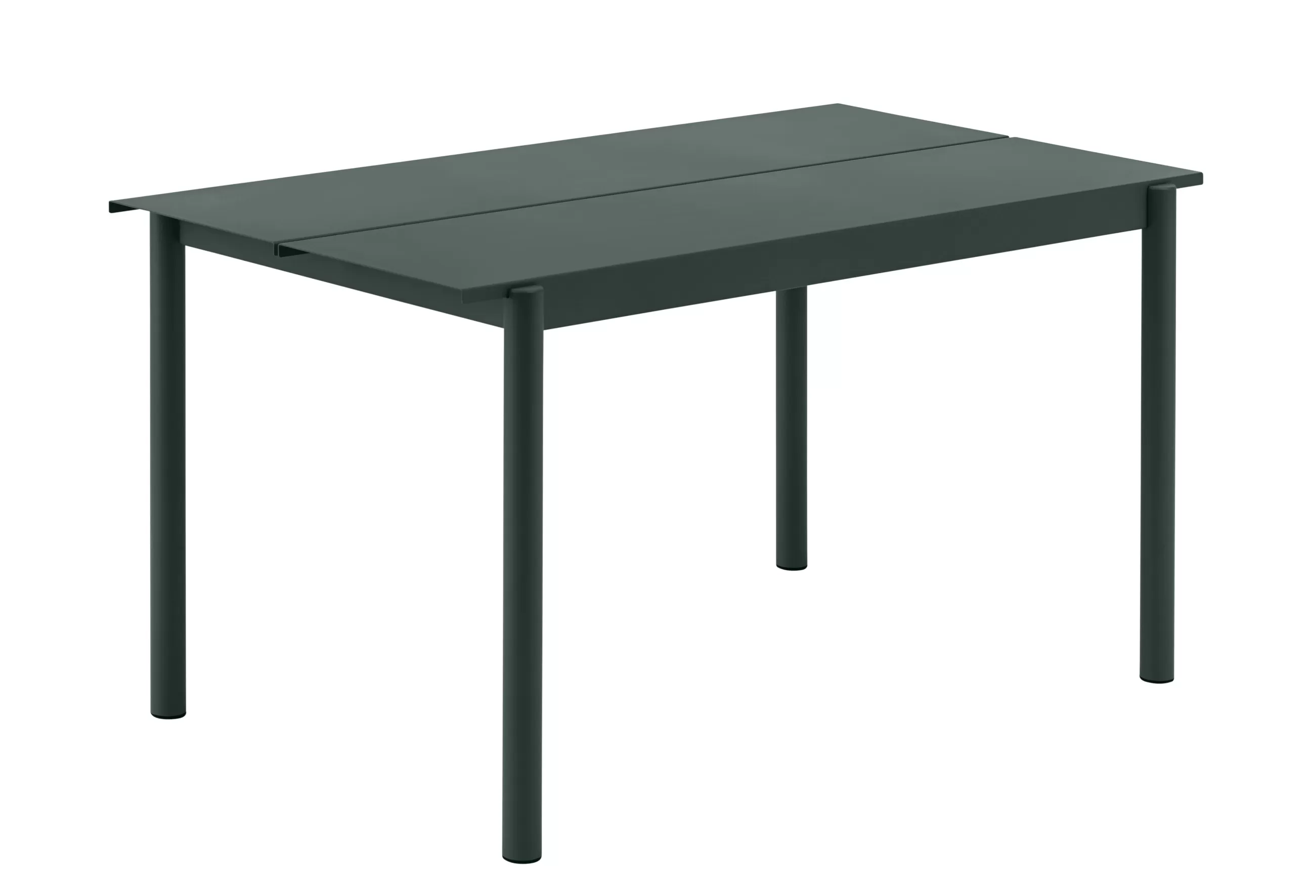 Tables De Jardin>Muuto Table Rectangulaire Linear Metal Vert / 140 X 75 Cm - Vert Fonce