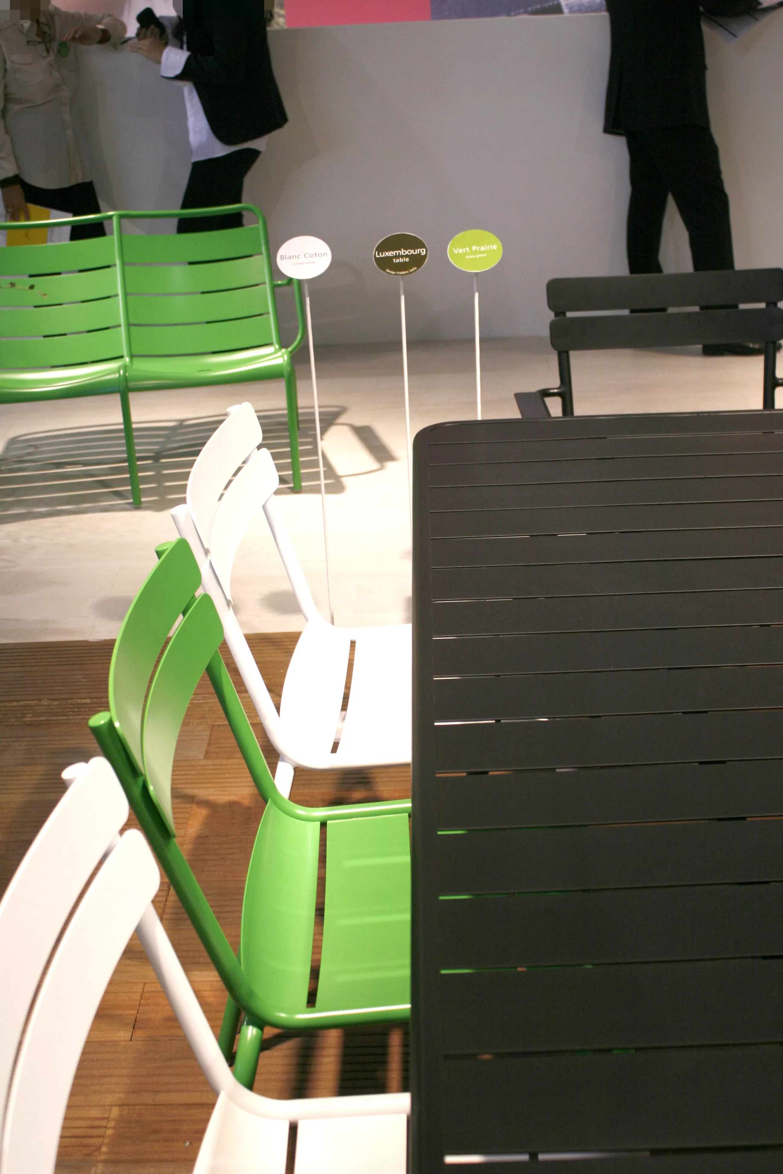 Tables>Fermob Table Rectangulaire Luxembourg Metal Marron Beige / 8 Personnes - 207 X 100 Cm - Aluminium - Muscade