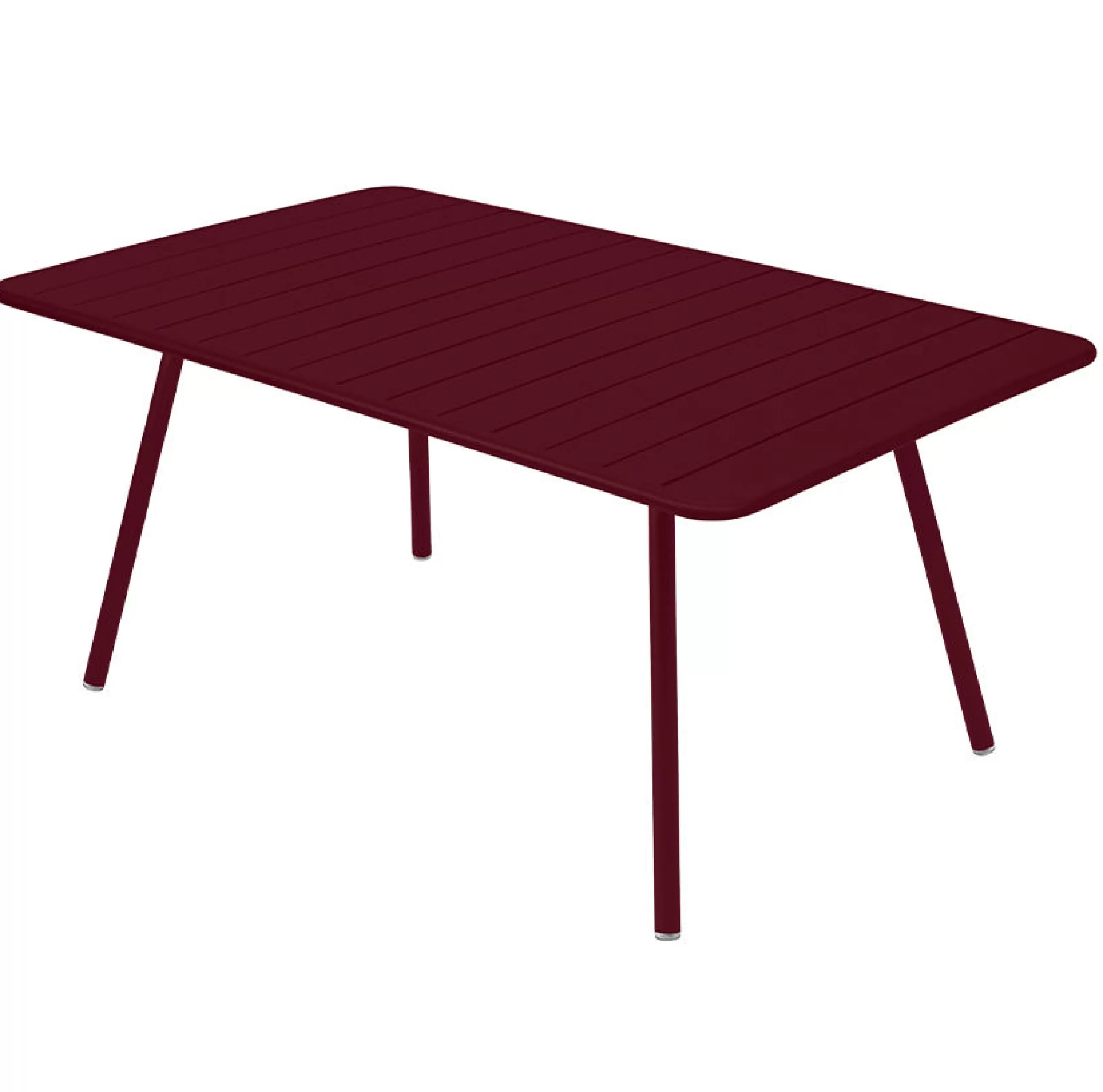 Tables>Fermob Table Rectangulaire Luxembourg Metal Rouge / 6 A 8 Personnes - 165 X 100 Cm - Cerise Noire