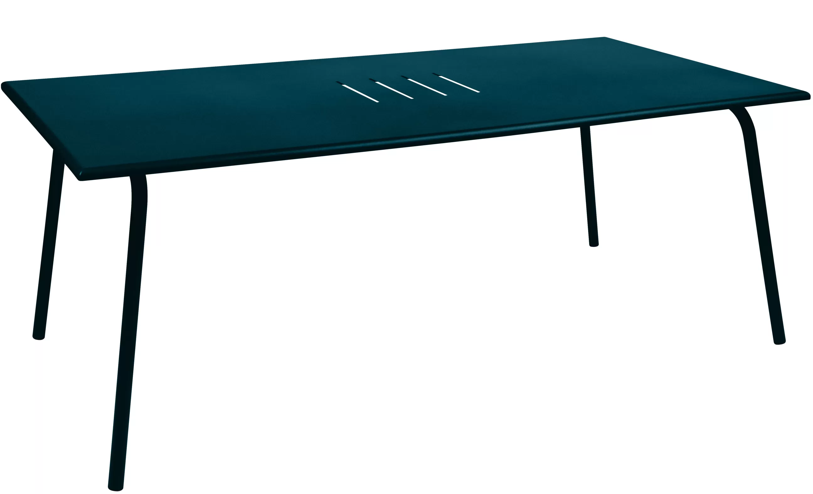 Tables>Fermob Table Rectangulaire Monceau Metal Bleu / 194 X 94 Cm - 8 Personnes - Bleu Acapulco