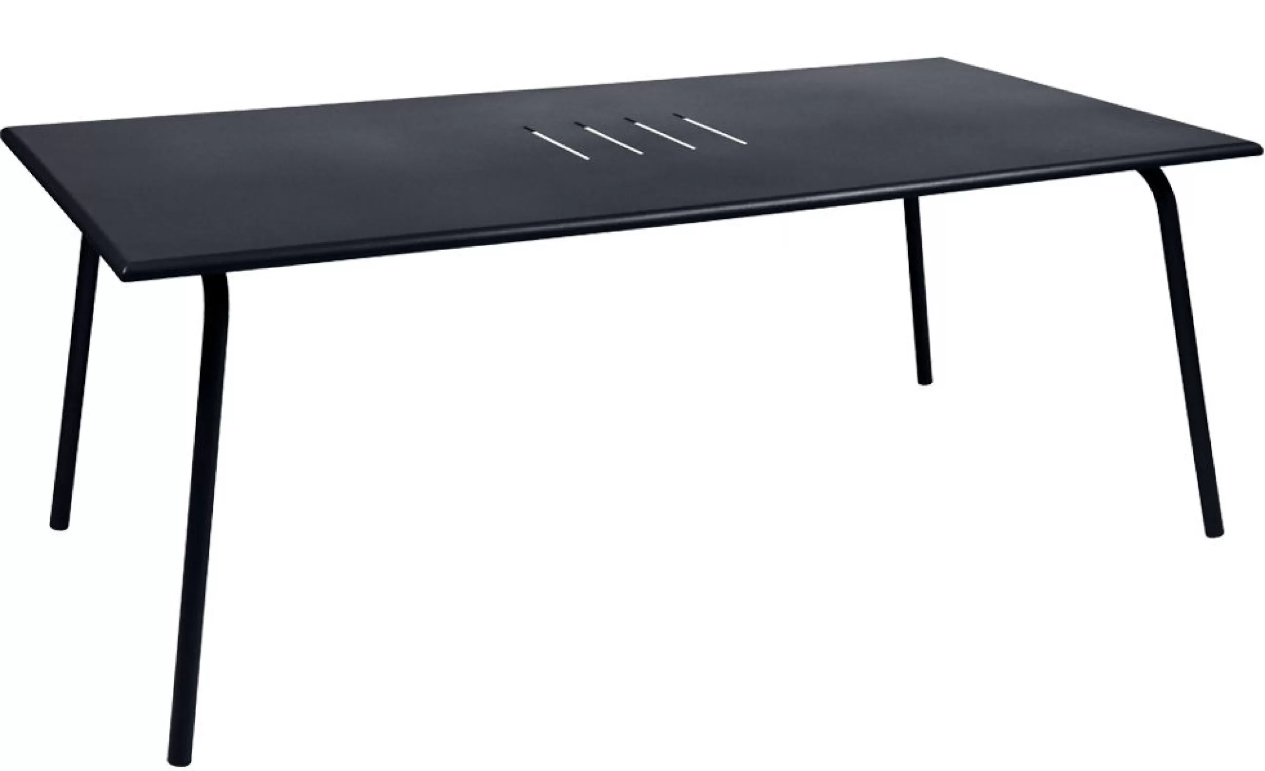 Tables>Fermob Table Rectangulaire Monceau Metal Gris / 194 X 94 Cm - 8 Personnes - Carbone