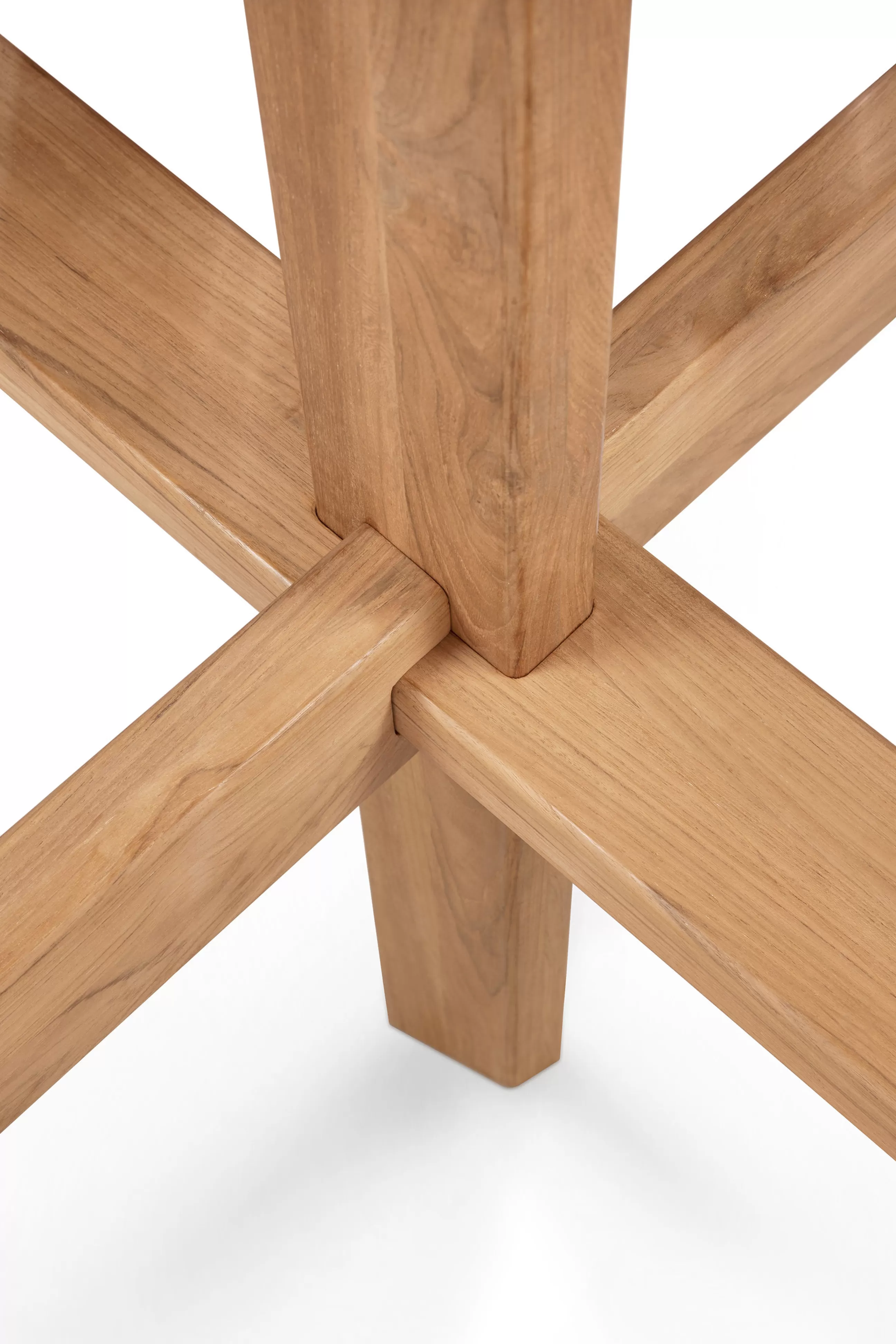 Tables De Jardin>Ethnicraft Table Ronde Circle Outdoor Bois Naturel / - O 163 Cm / 6 Personnes - Teck