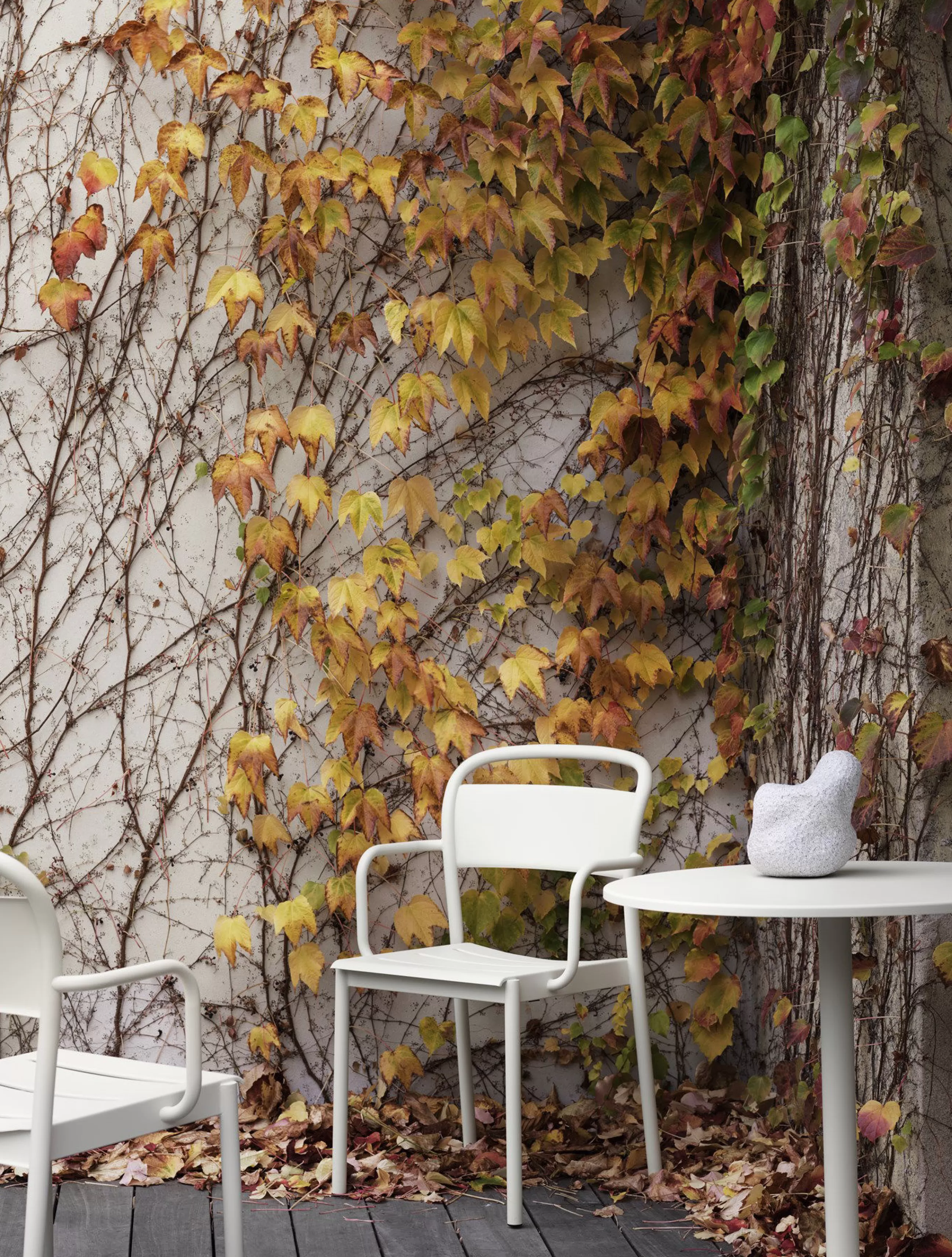 Tables De Jardin>Muuto Table Ronde Linear Cafe Metal Vert / O 70 Cm - Vert Fonce
