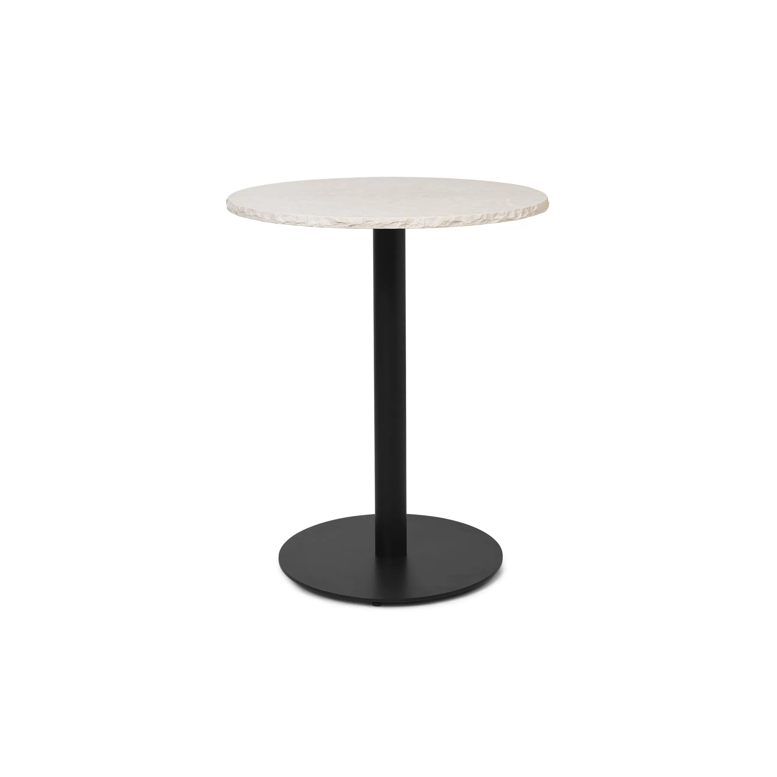 Tables>Ferm Living Table Ronde Mineral Pierre Blanc / O 60 X H 72 Cm - Marbre - Blanc - Noir