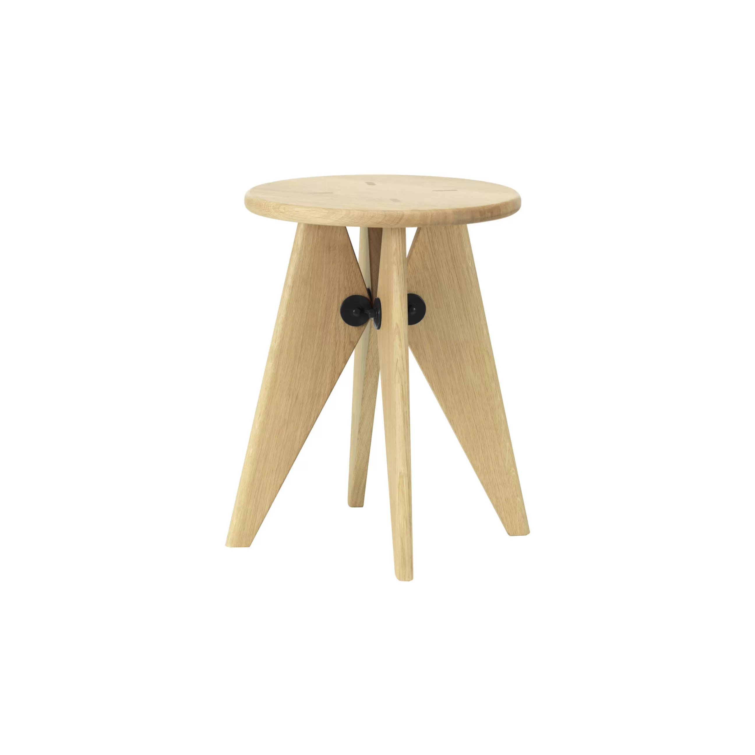 Tabourets Bas>Vitra Tabouret Bois Bois Naturel / By Jean Prouve, 1941 - Chene Naturel