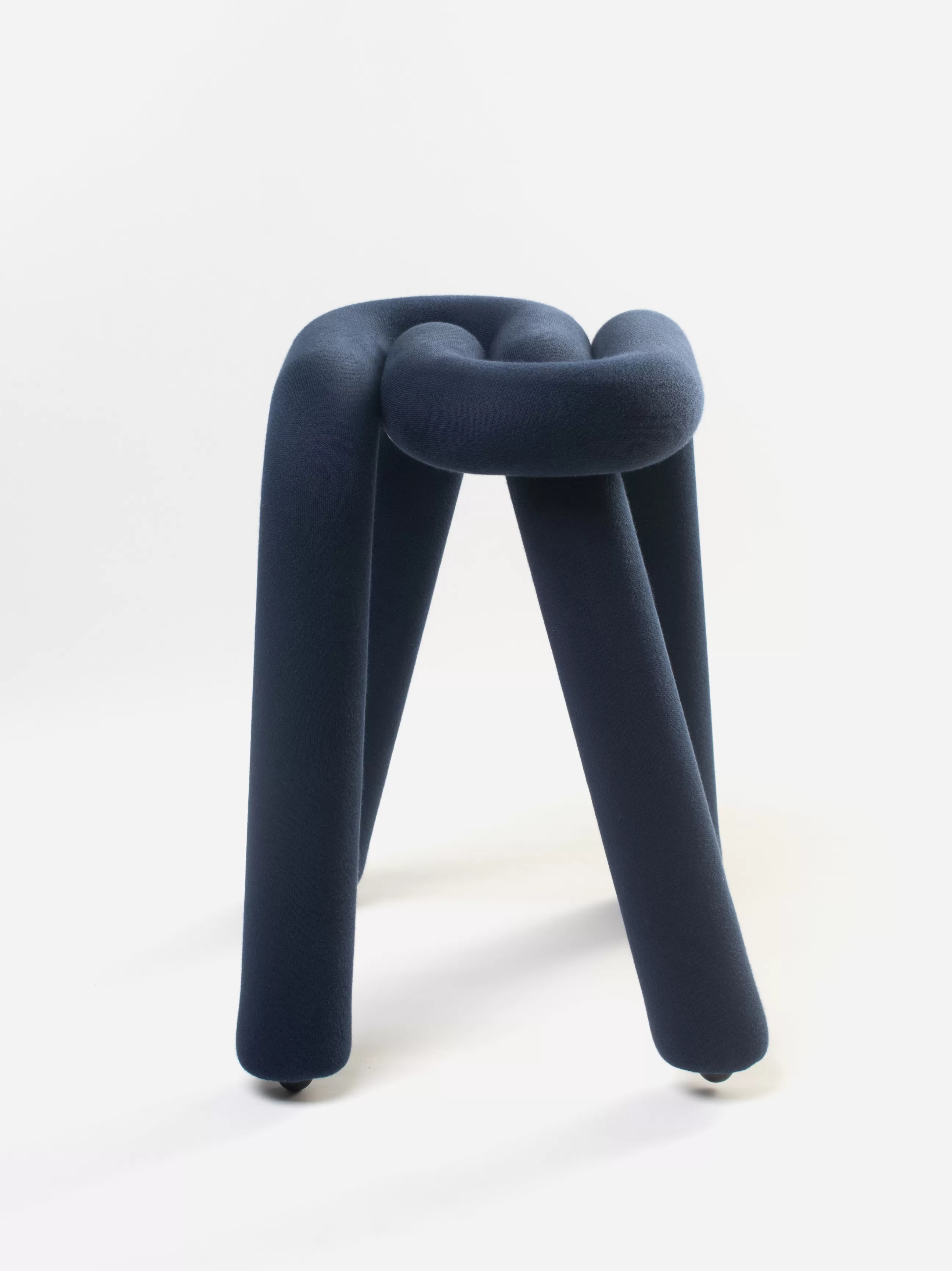 Tabourets Bas>Moustache Tabouret Bold Tissu Bleu Rembourre / Tissu - Bleu Fonce