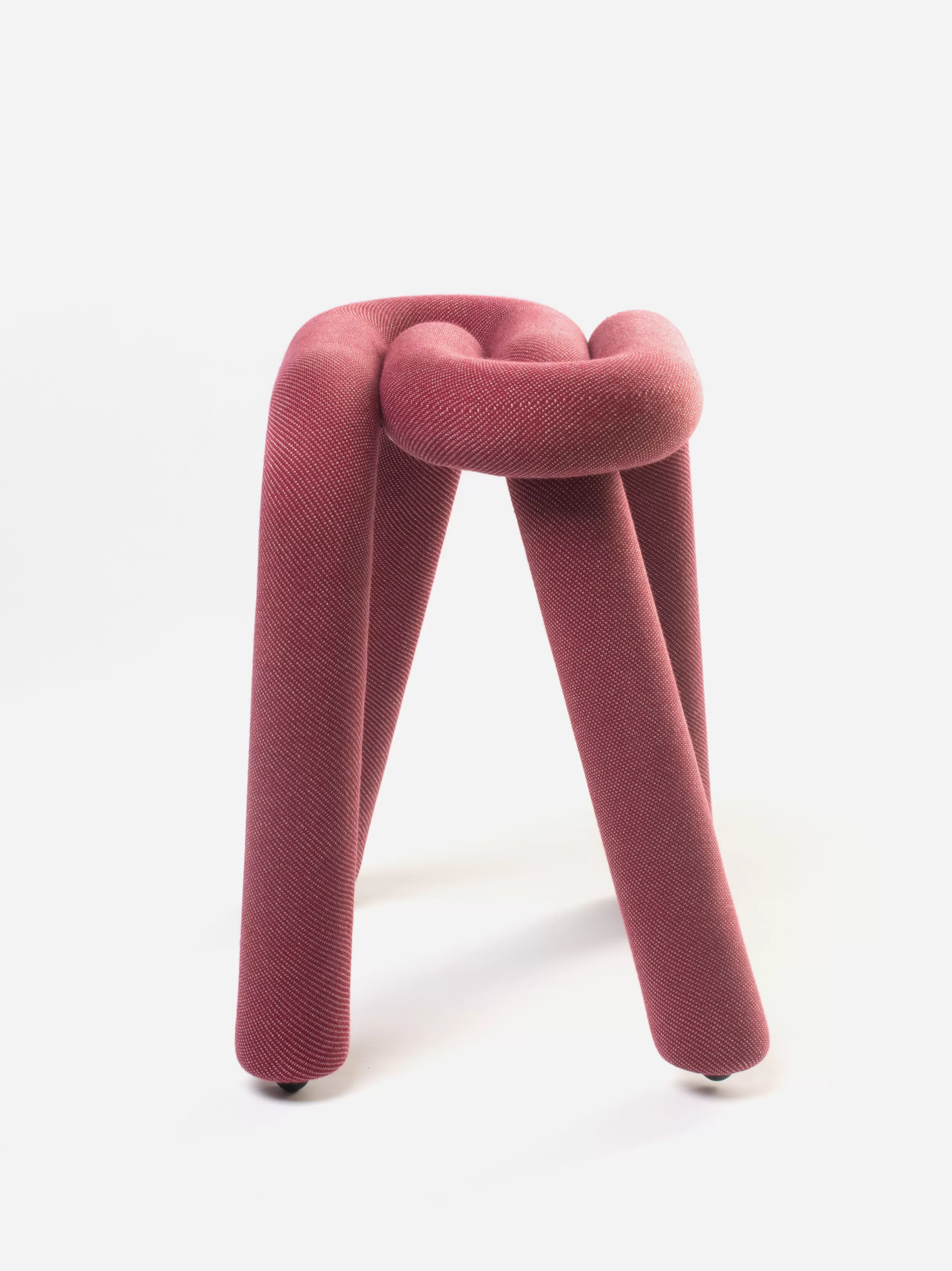 Tabourets Bas>Moustache Tabouret Bold Tissu Rouge Rembourre / Tissu - Rouge Paillete