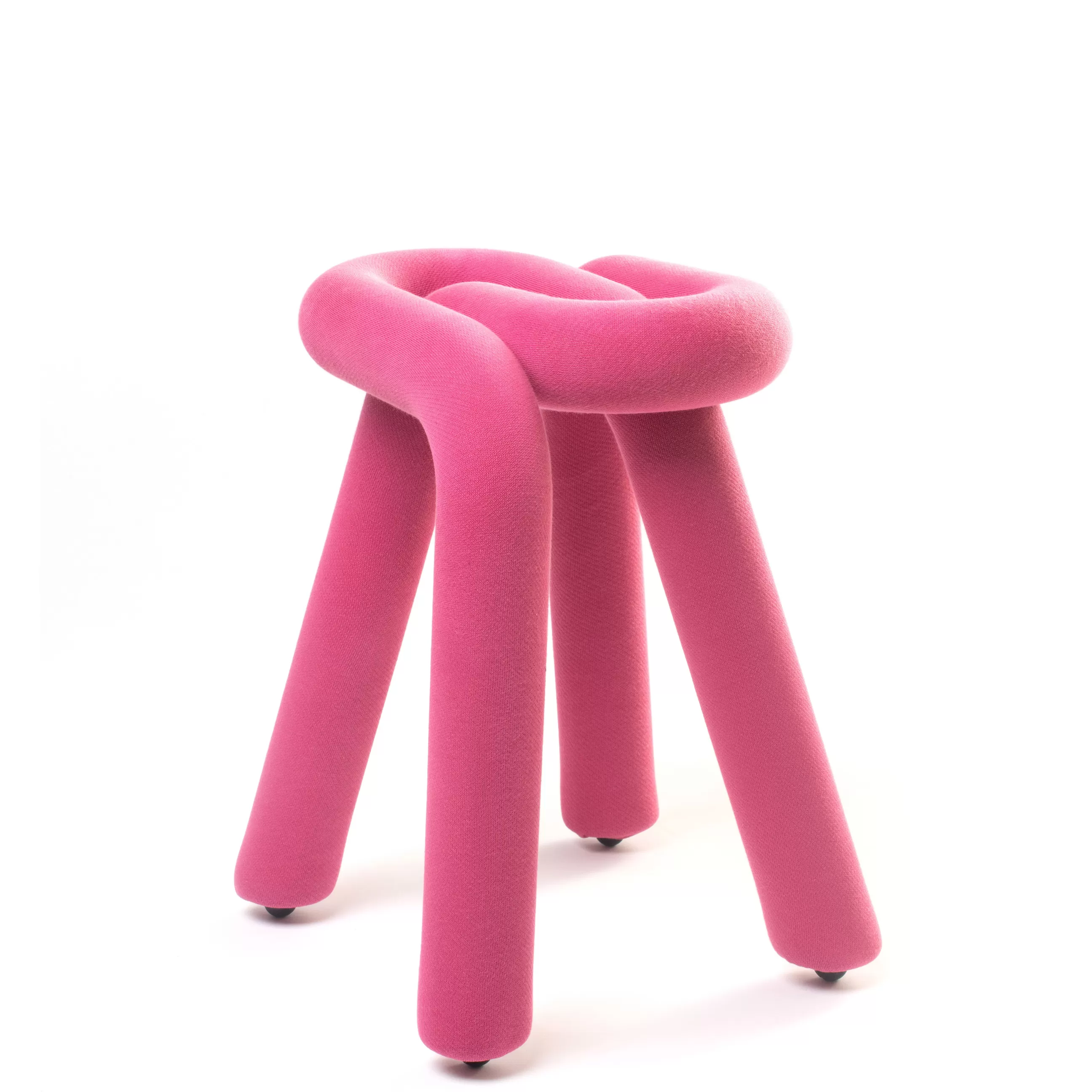 Tabourets Bas>Moustache Tabouret Bold Tissurembourre / Tissu - Rose