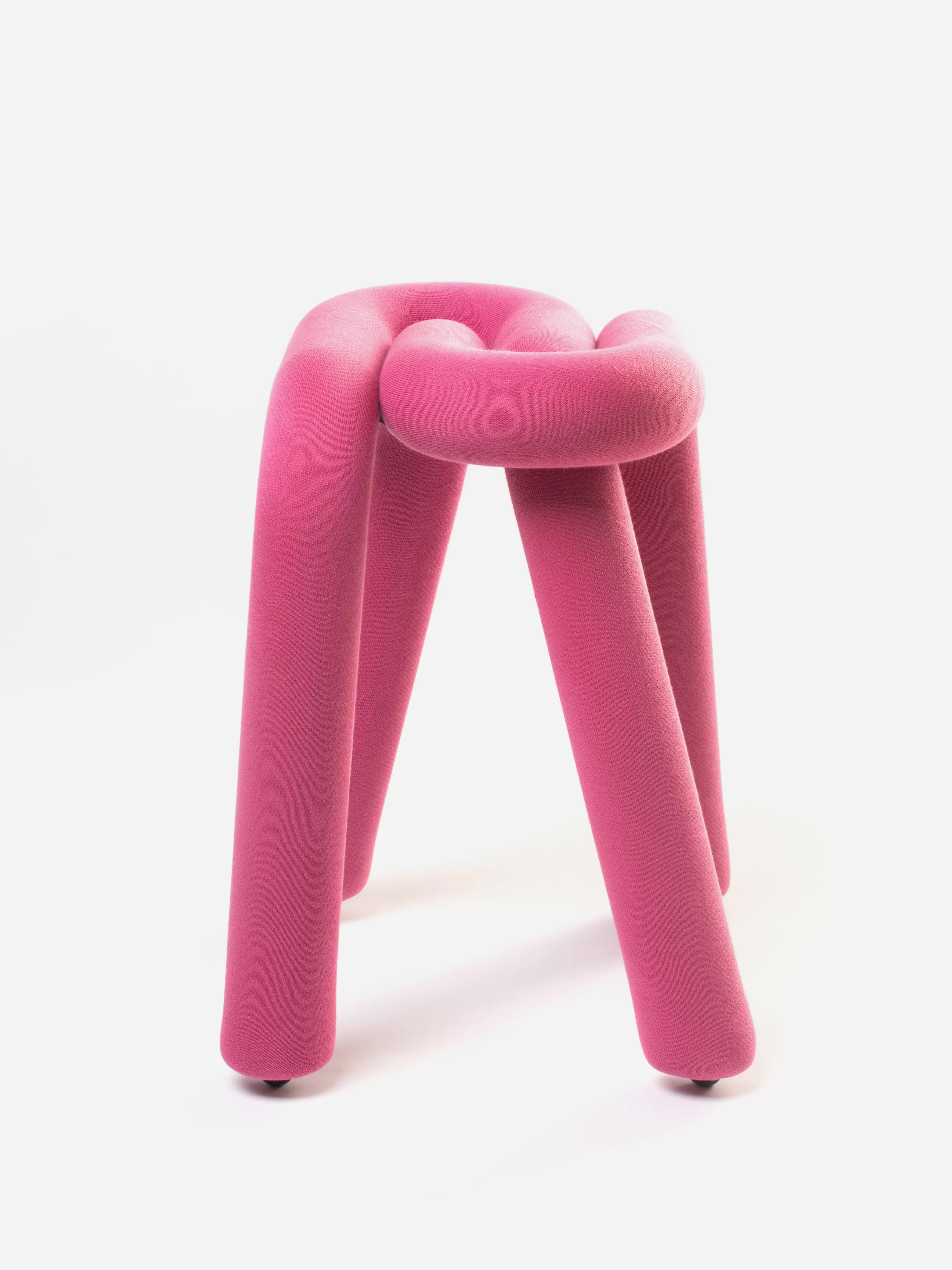 Tabourets Bas>Moustache Tabouret Bold Tissurembourre / Tissu - Rose