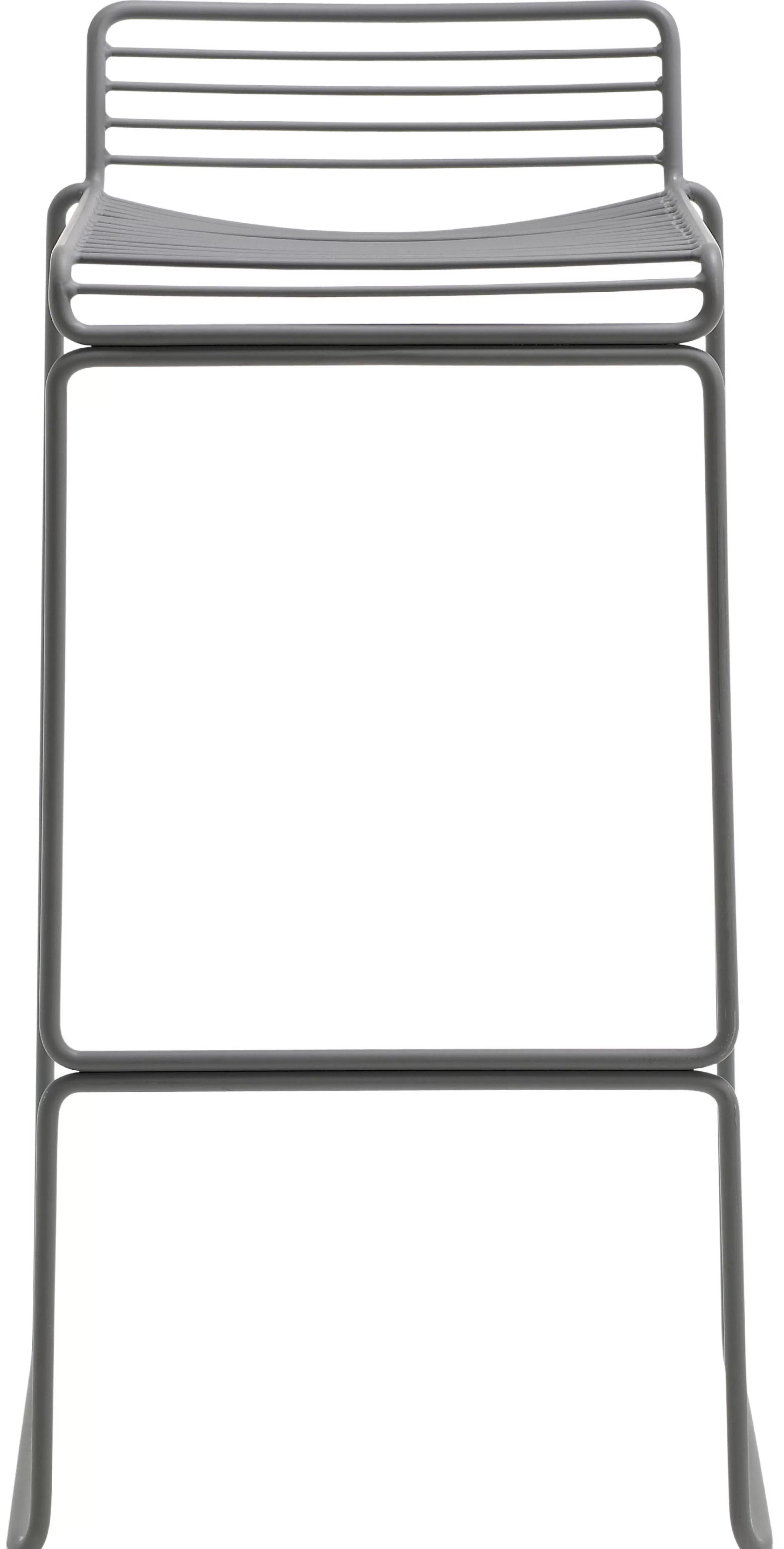 Tabourets De Bar D'extérieur>Hay Tabouret De Bar Hee Metal/ H 75 Cm - Gris