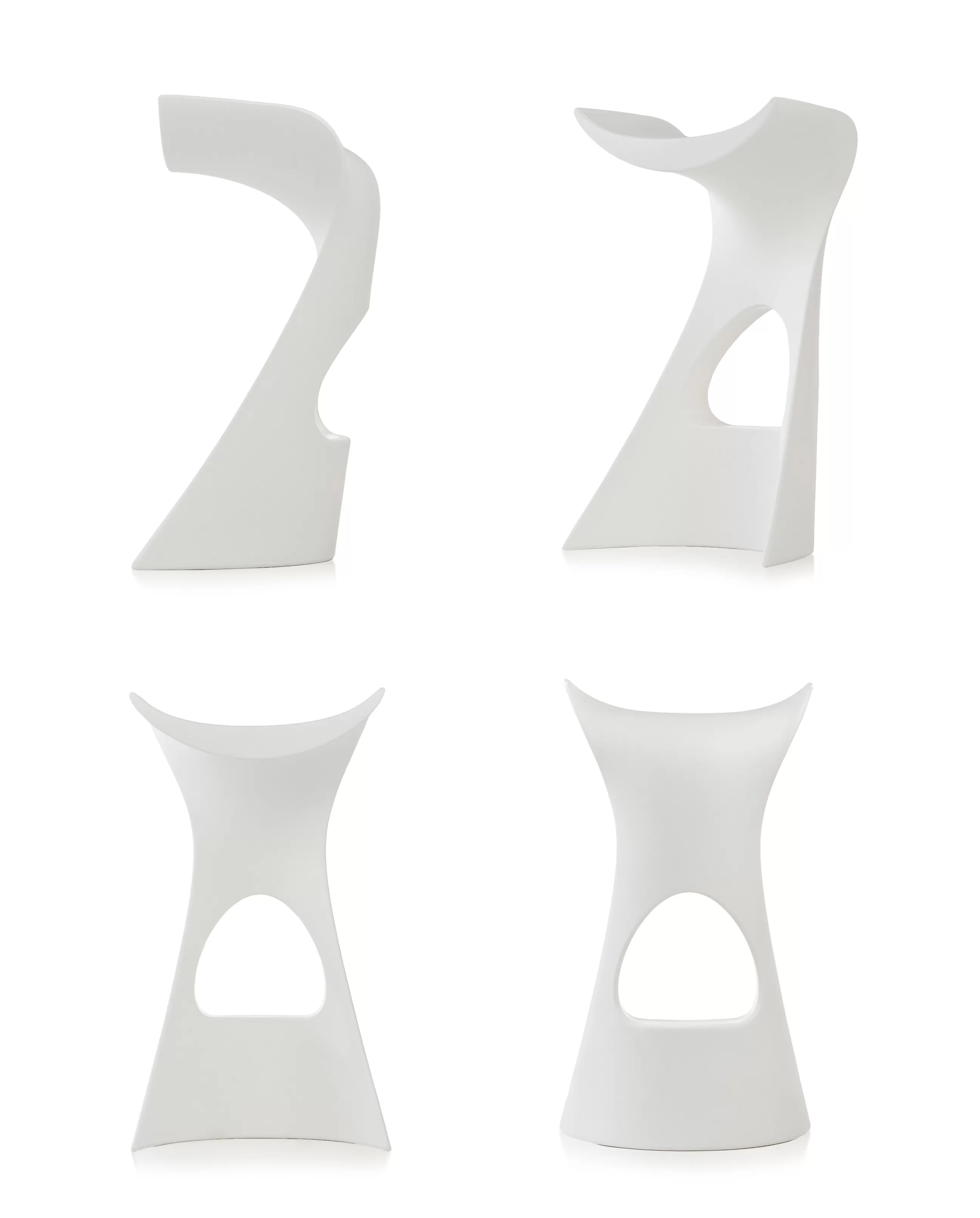 Tabourets De Bar D'extérieur>Slide Tabouret De Bar Koncord Plastique/ H 70 Cm - Blanc