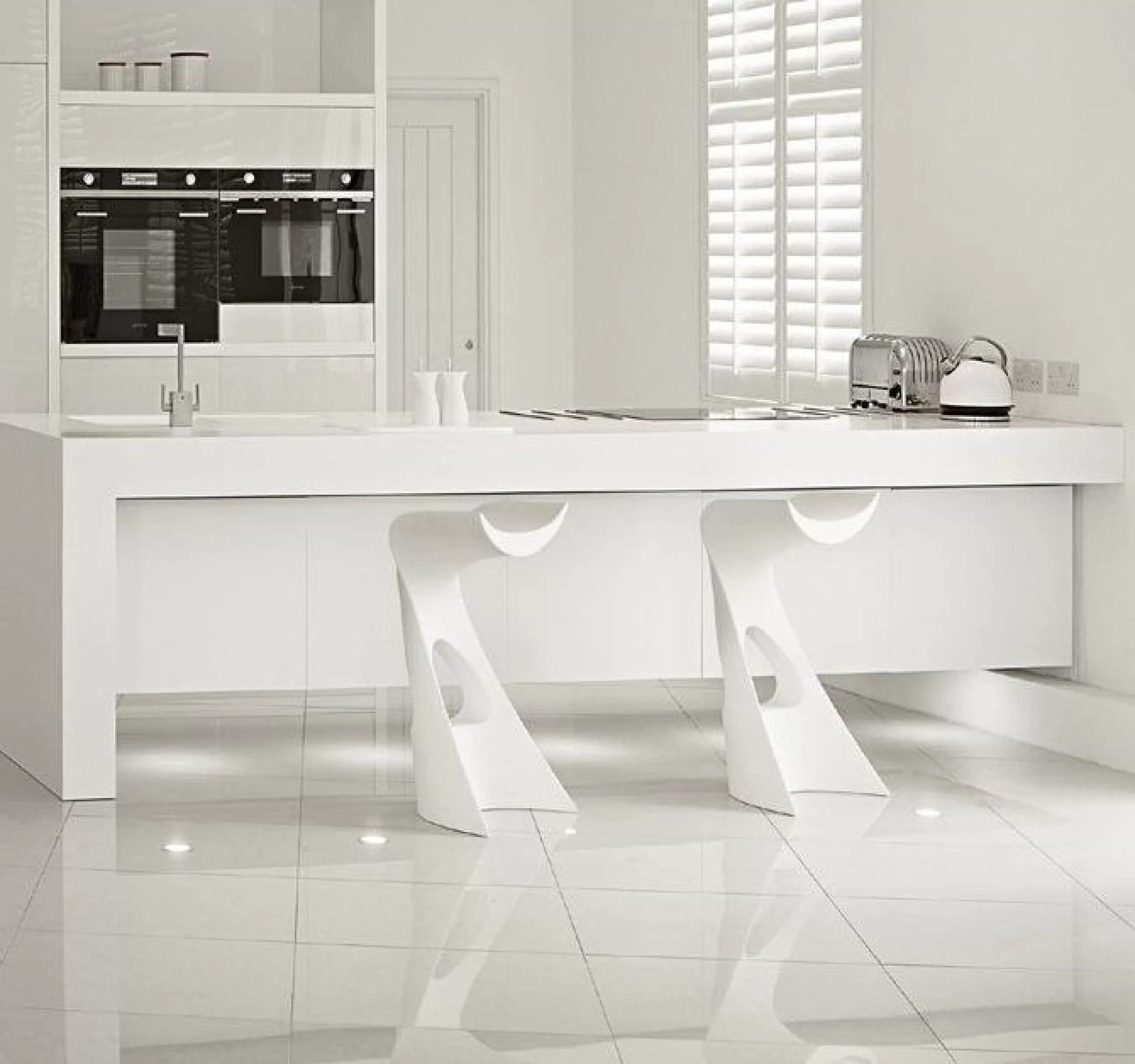 Tabourets De Bar D'extérieur>Slide Tabouret De Bar Koncord Plastique/ H 70 Cm - Blanc