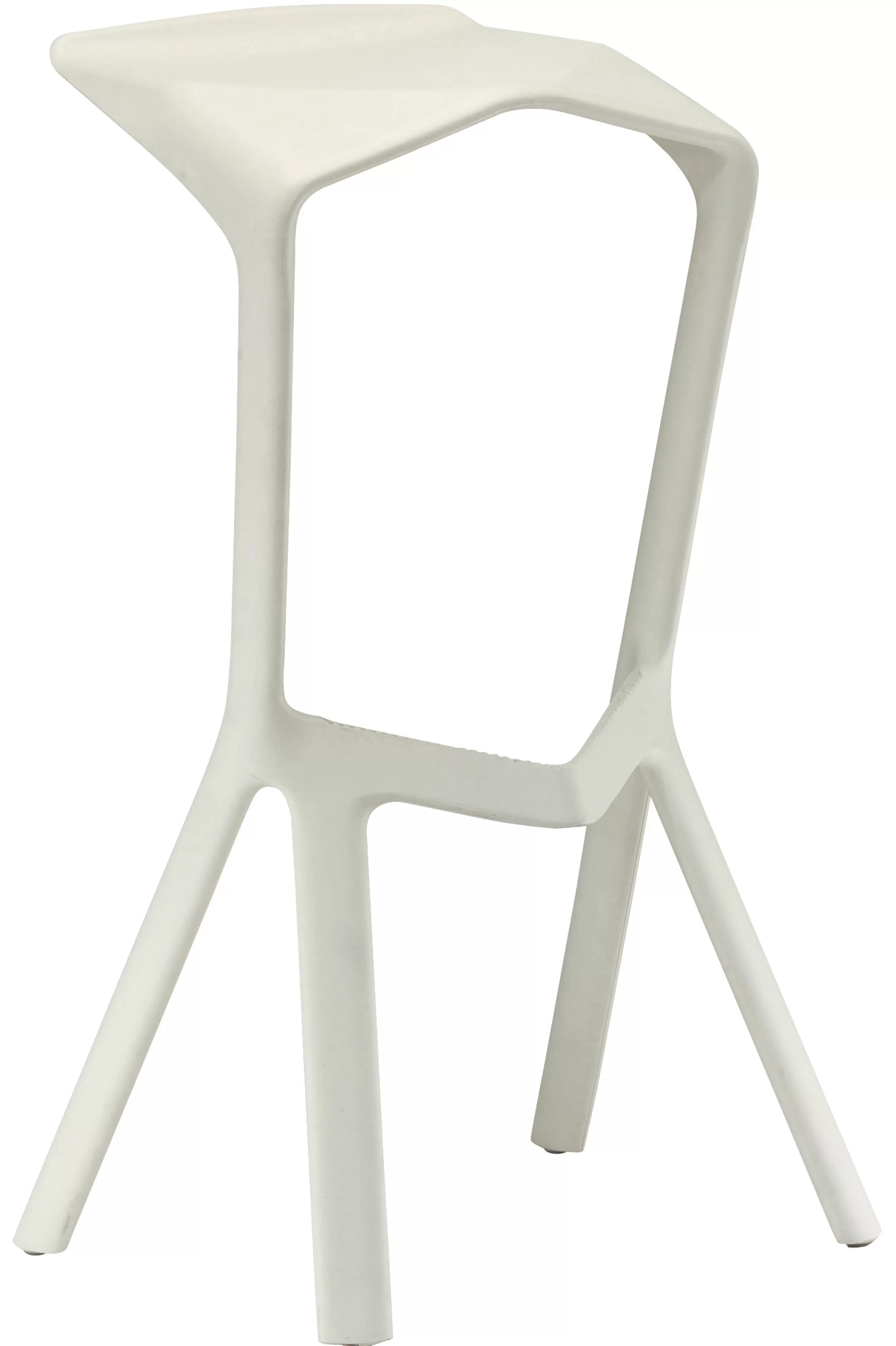 Tabourets D'extérieur>Plank Tabouret De Bar Miura Plastique/ H 78 Cm - Blanc