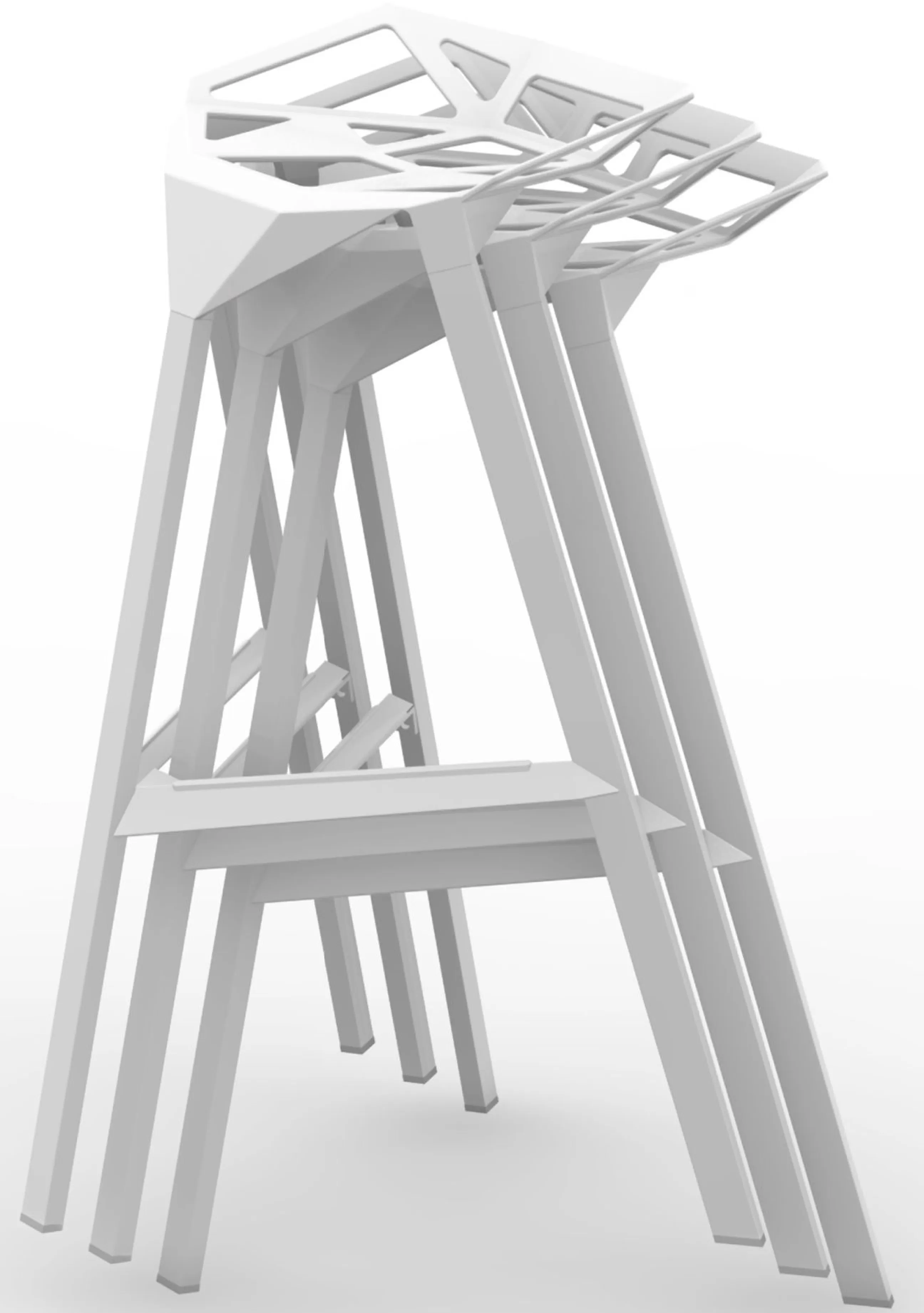 Tabourets De Bar D'extérieur>Magis Tabouret De Bar Stool One Metal/ H 67 Cm - Rouge