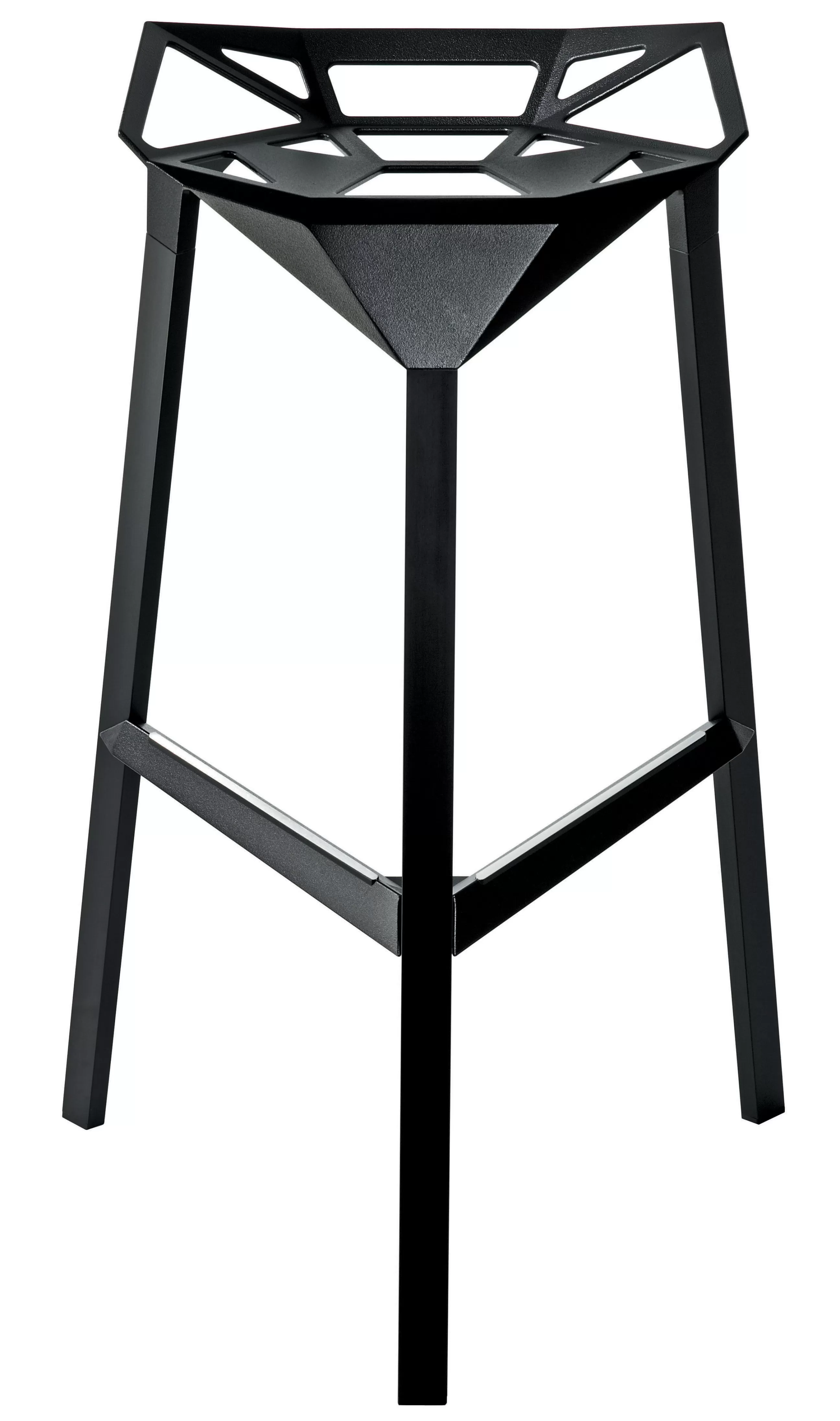 Tabourets De Bar D'extérieur>Magis Tabouret De Bar Stool One Metal/ H 77 Cm - Noir