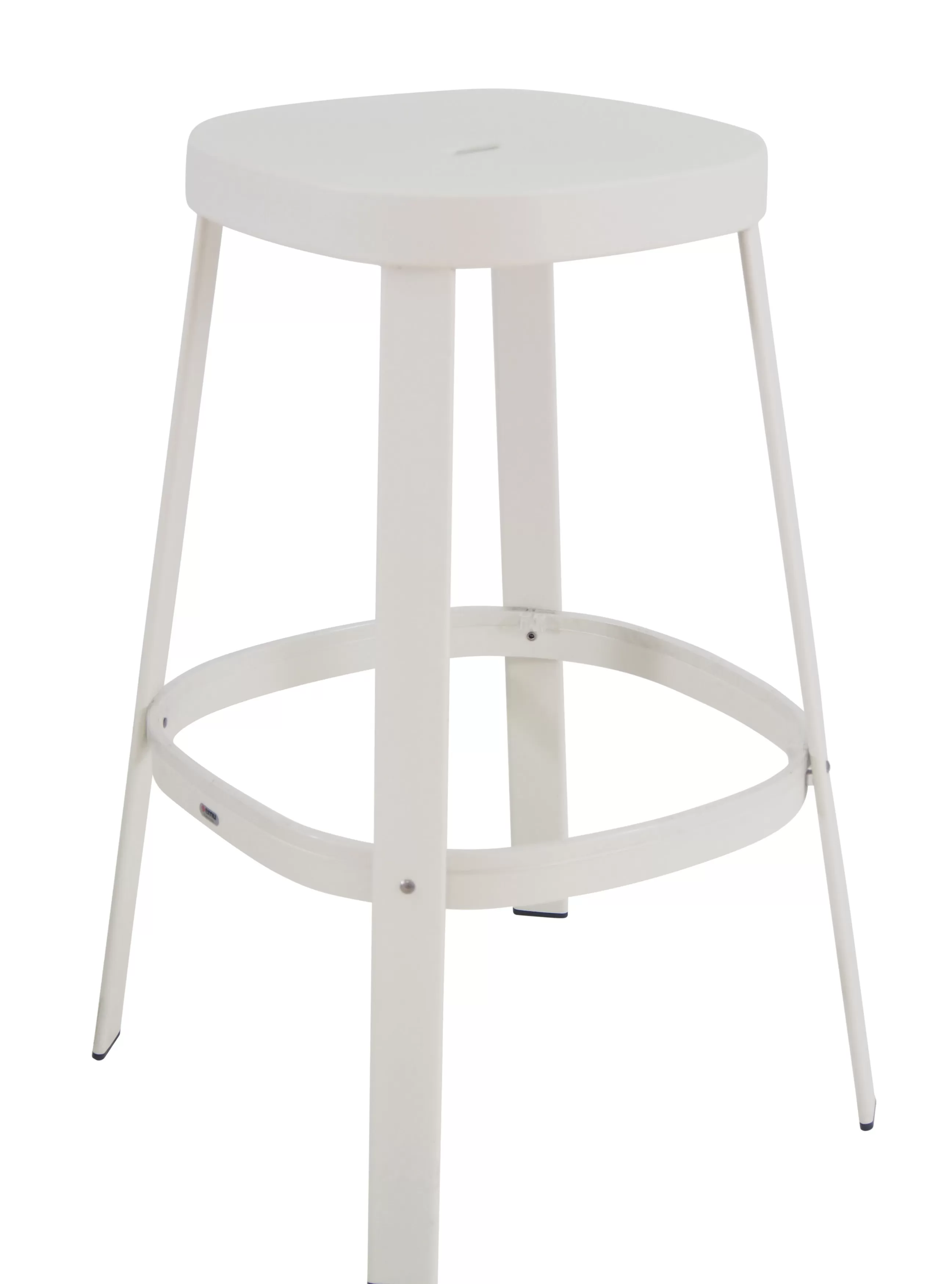 Tabourets De Bar D'extérieur>Emu Tabouret De Bar Thor Metal Blanc / H 75 Cm - Blanc Mat