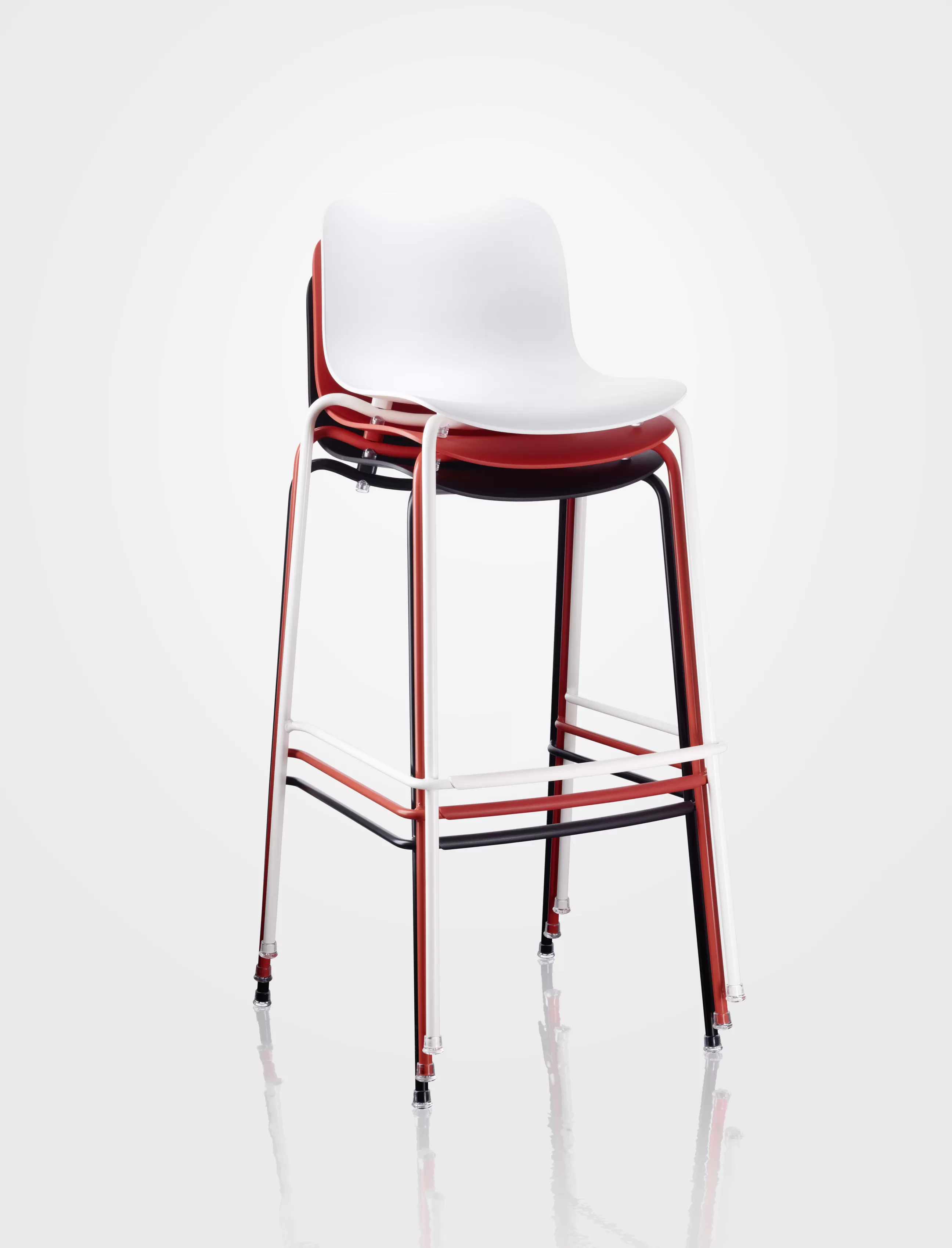 Tabourets De Bar D'extérieur>Magis Tabouret De Bar Troy Outdoor Metal Plastique/ H 65 Cm - Blanc