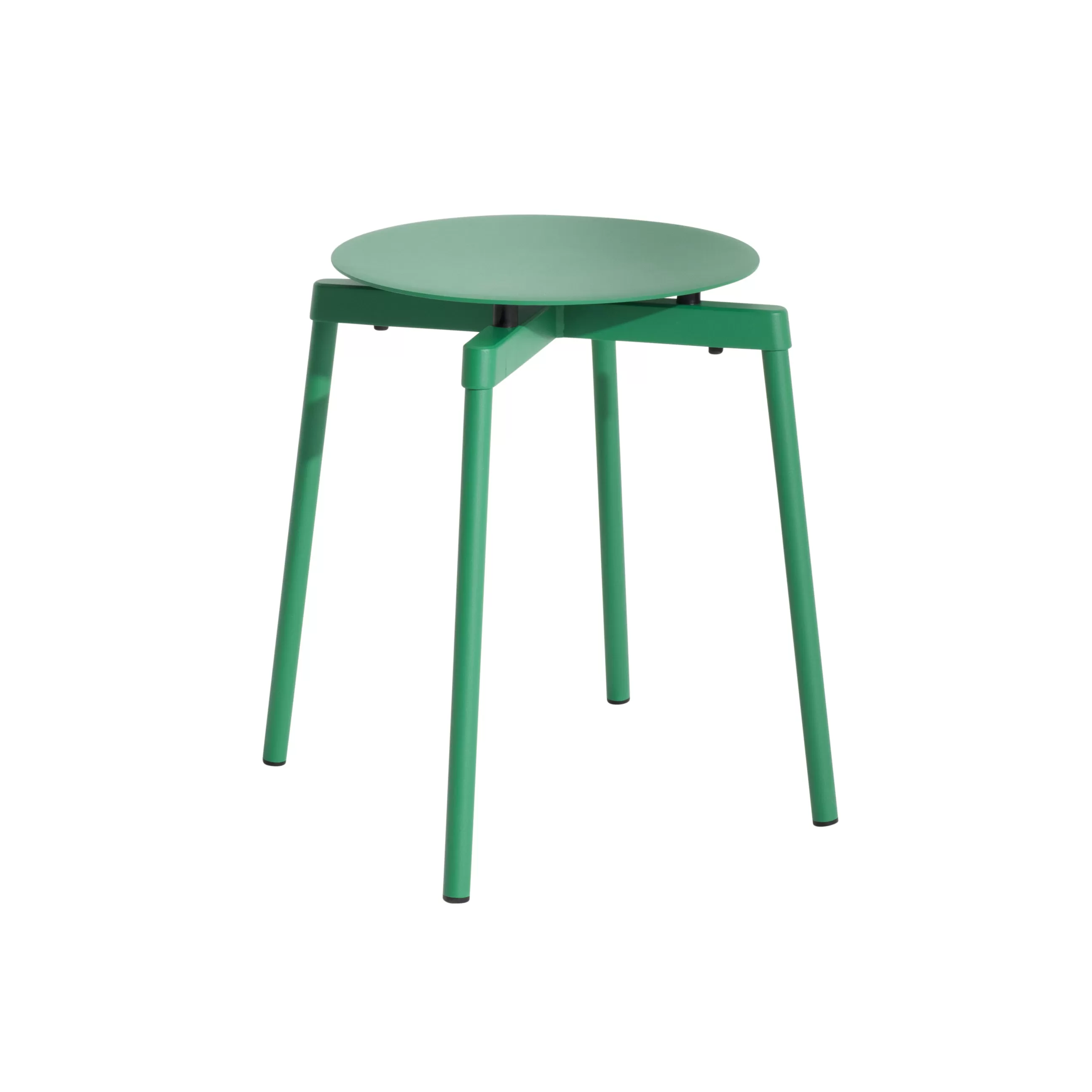 Tabourets D'extérieur>Petite Friture Tabouret Empilable Fromme Metal Vert / Aluminium - Vert Menthe