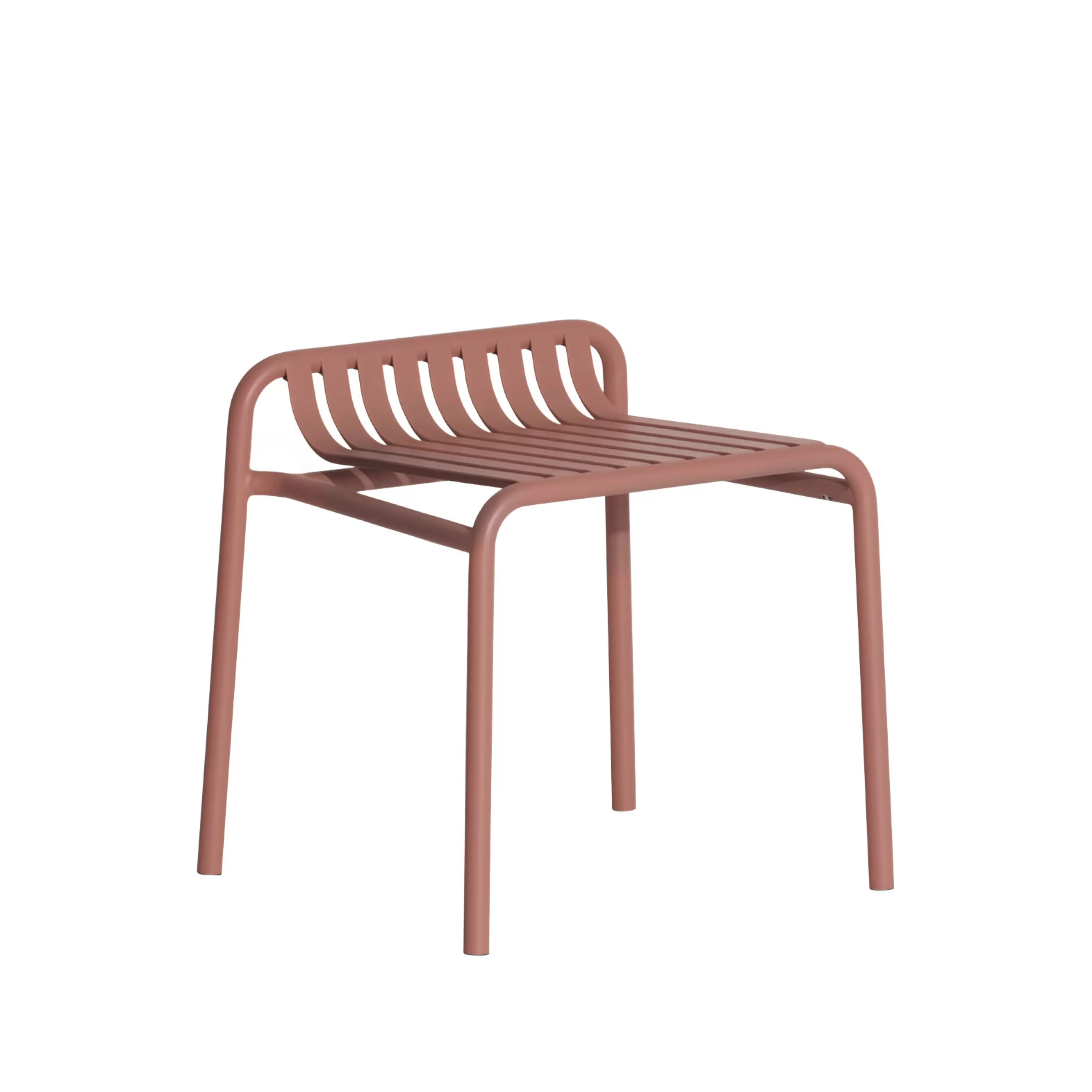 Tabourets D'extérieur>Petite Friture Tabouret Empilable Week-End Metal Marron / Aluminium - Terracotta