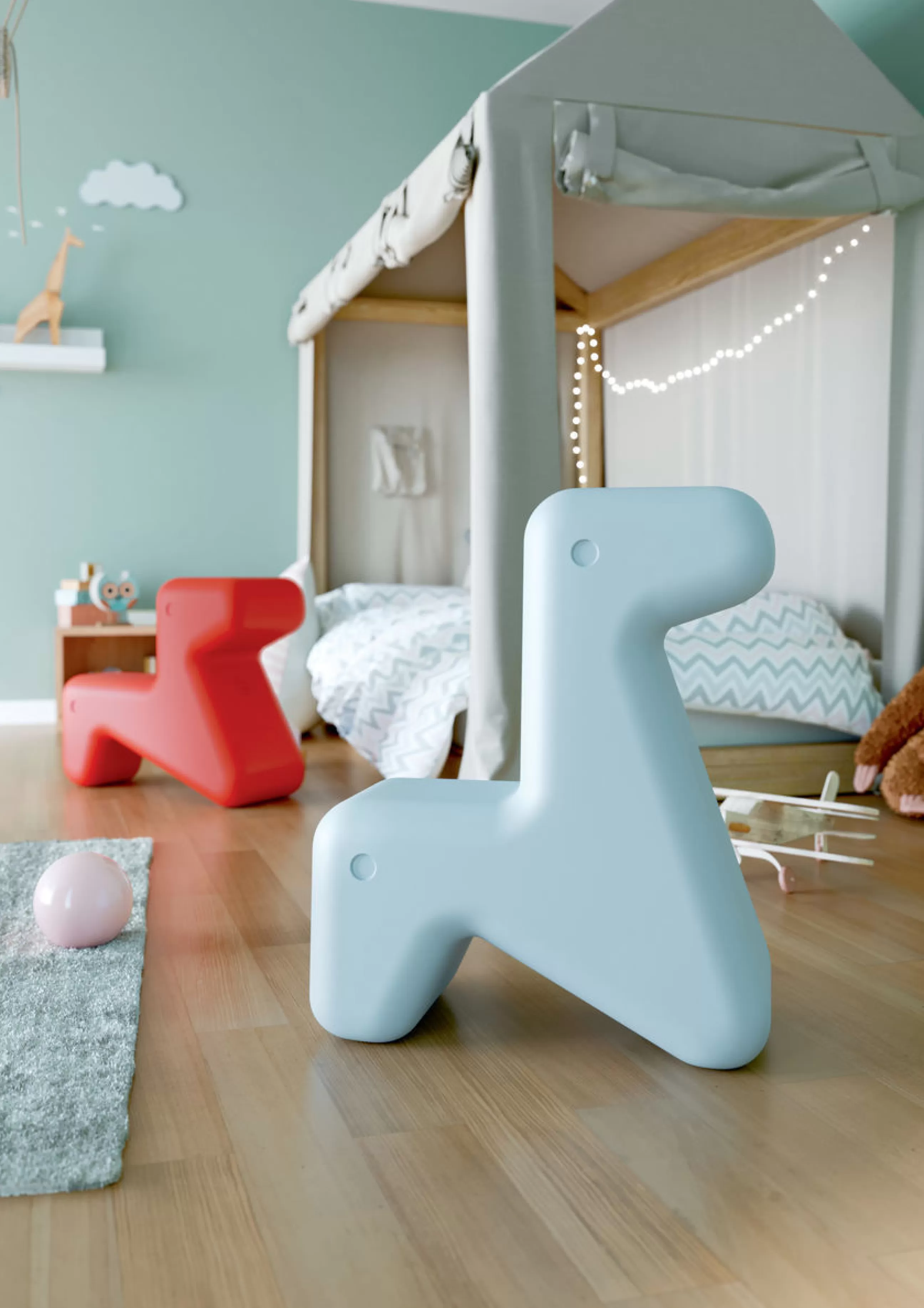 Tabourets D'extérieur>Alessi Tabouret Enfant Doraff Plastique/ Multiposition - Rouge
