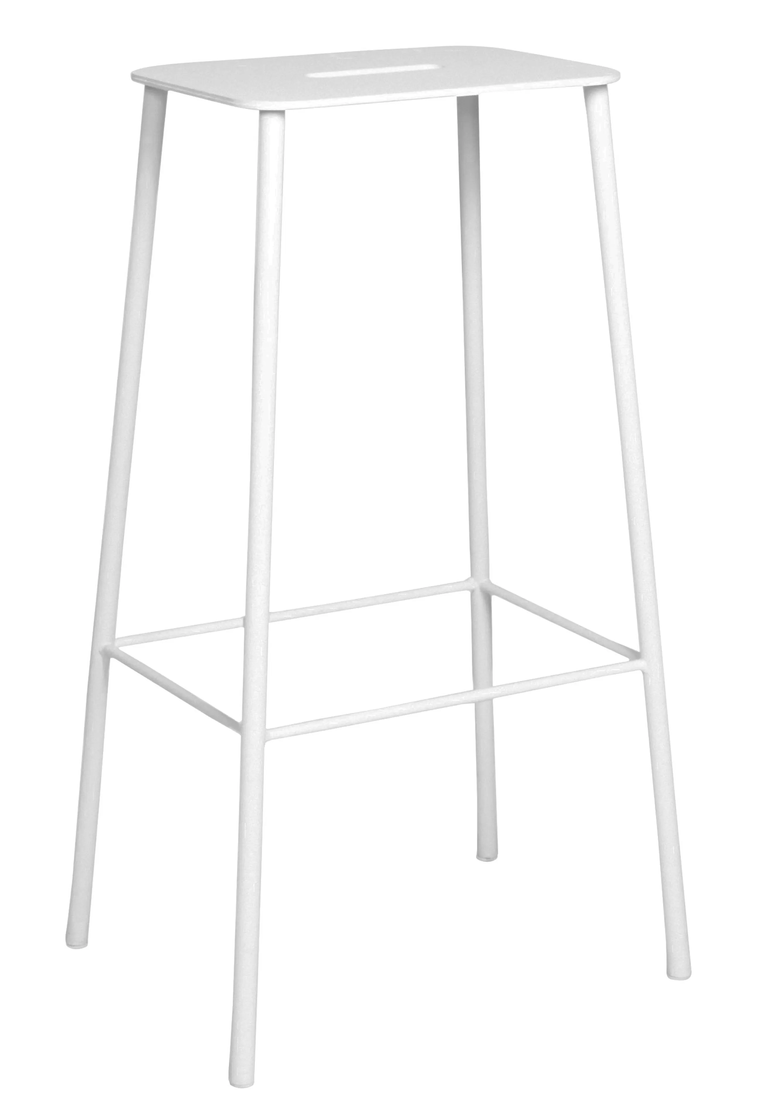 Tabourets De Bar D'extérieur>Frama Tabouret Haut Adam Outdoor Metal/ H 76 Cm - Blanc