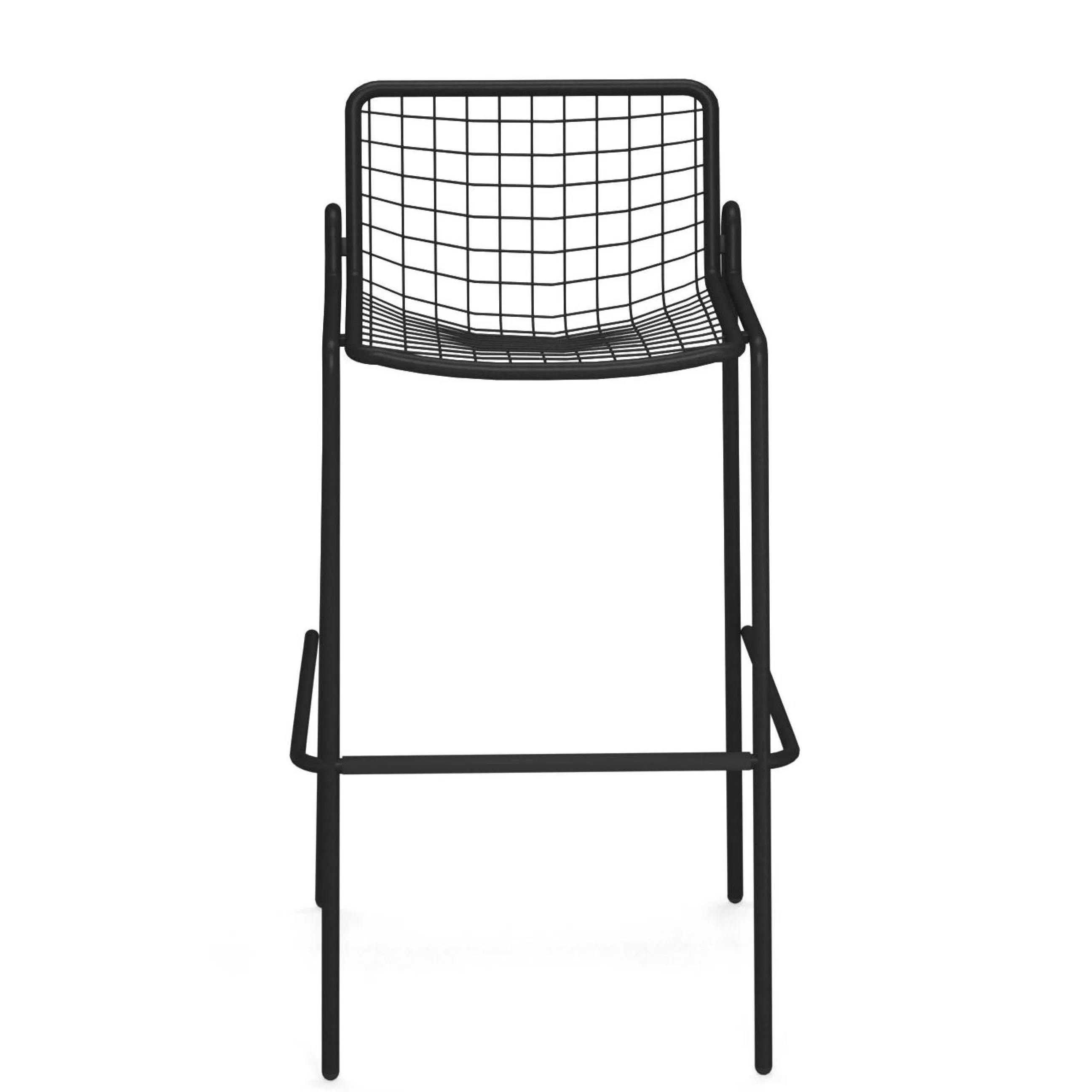 Tabourets De Bar D'extérieur>Emu Tabouret Haut Empilable Rio R50 Metal/ H 74 Cm - Noir