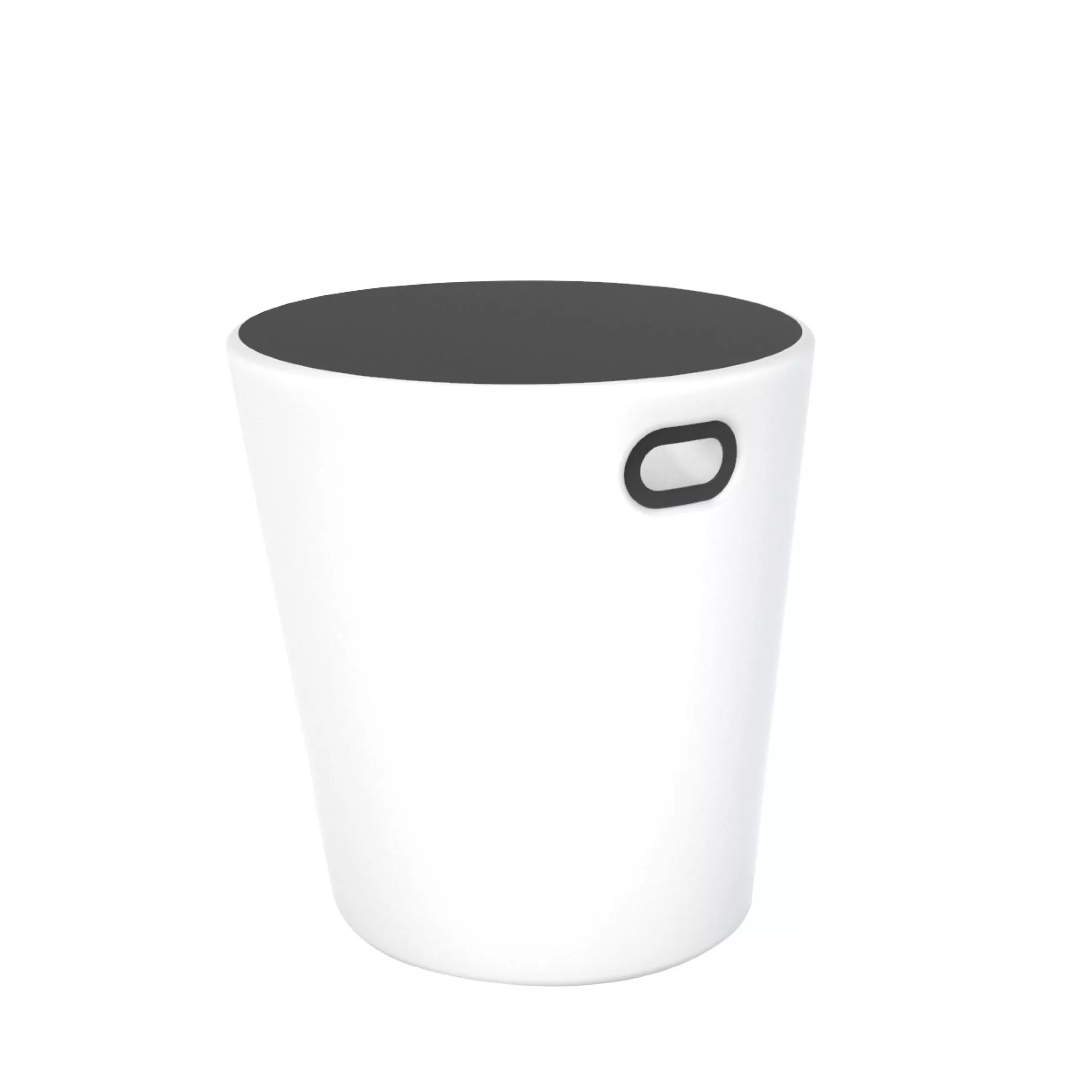 Tabourets D'extérieur>Fermob Tabouret Lumineux Inoui Led Metal Plastique Noir / Table - Sans Fil / Bluetooth - Blanc - Carbone