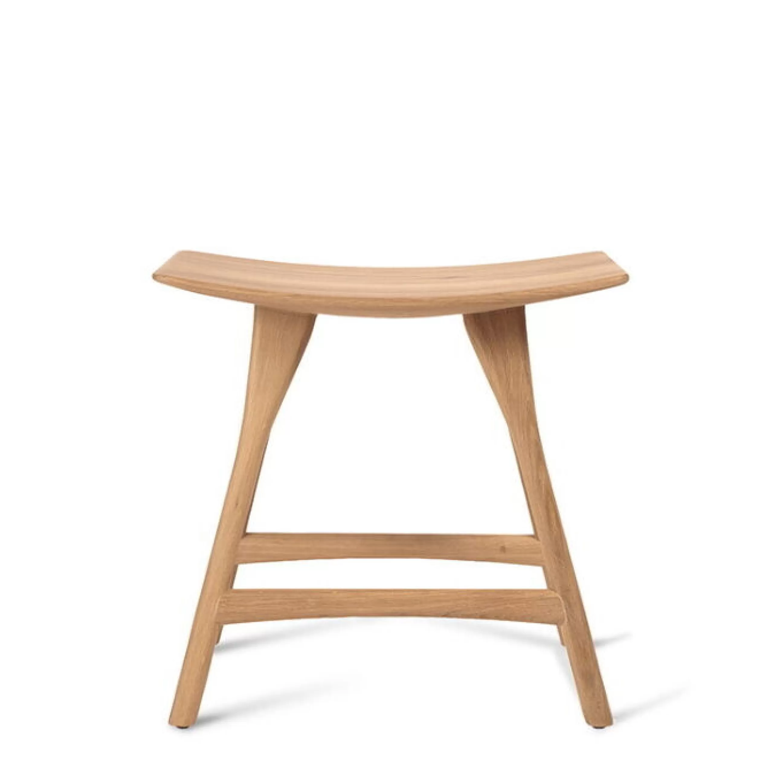 Tabourets Bas>Ethnicraft Tabouret Osso Bois Naturel / Massif - H 45.5 Cm - Chene Naturel