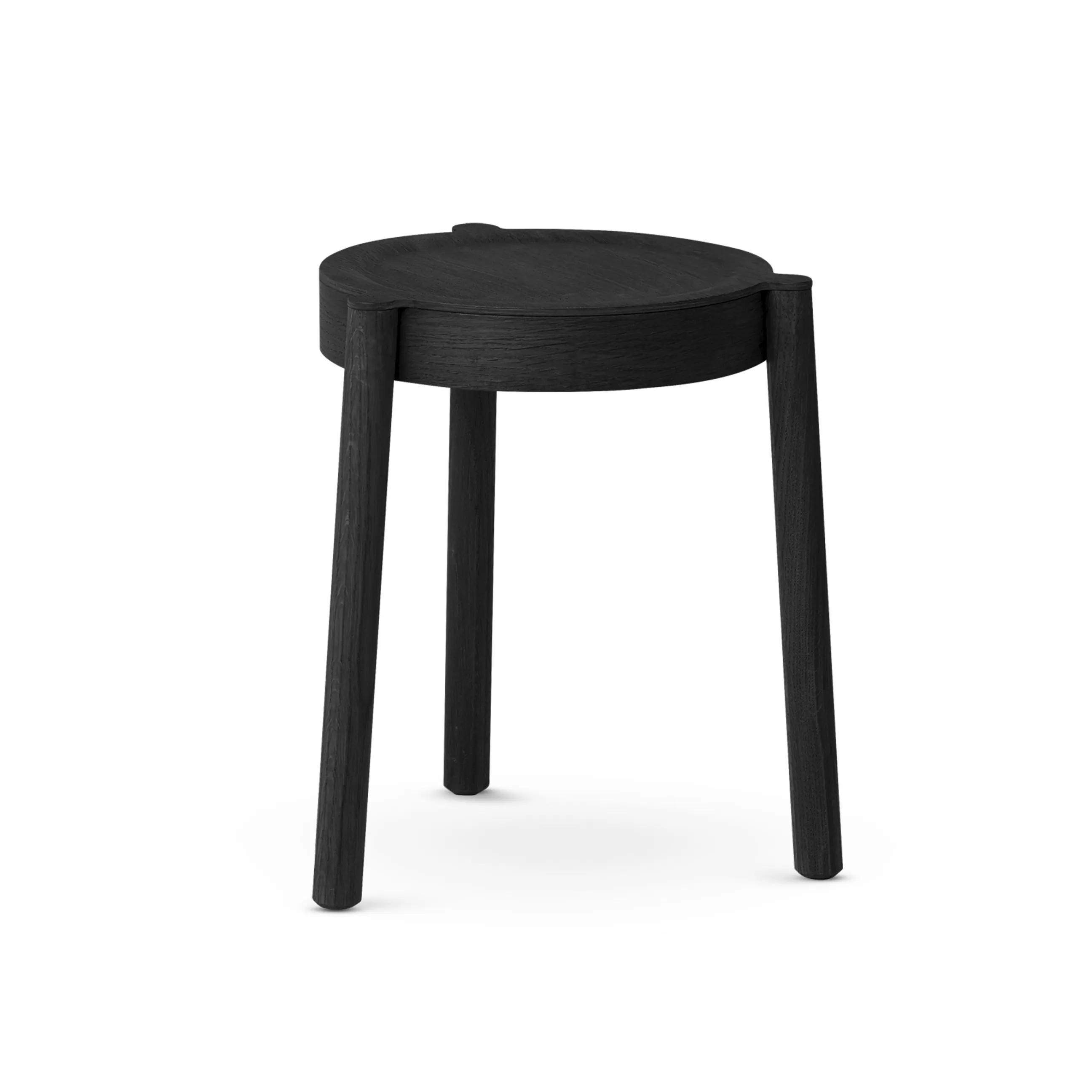 Tabourets Bas>Northern Tabouret Pal Bois Noir / Bois - Chene Noir