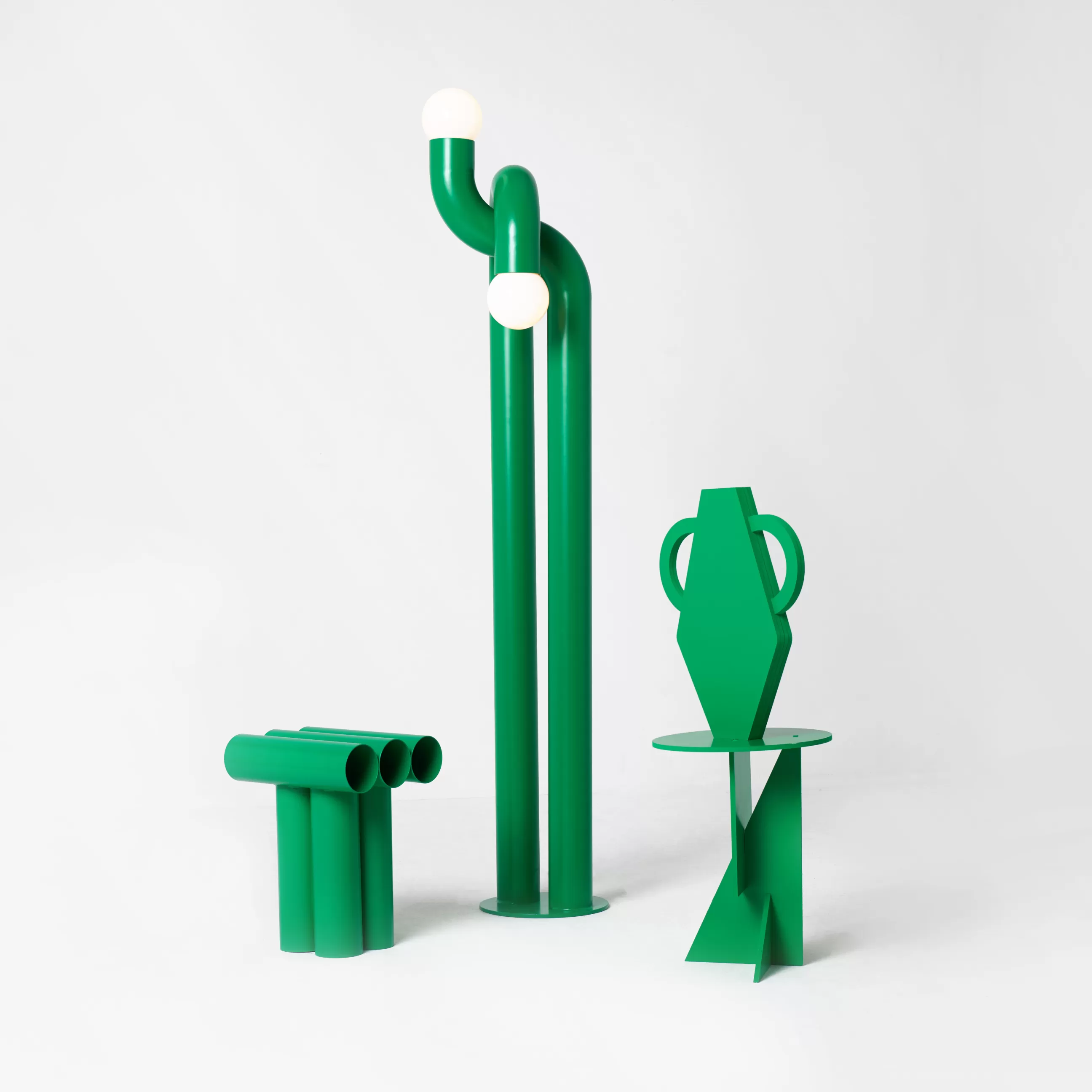 Tabourets D'extérieur>Axel Chay Tabouret Septem Metal/ Tubes Aluminium - Vert