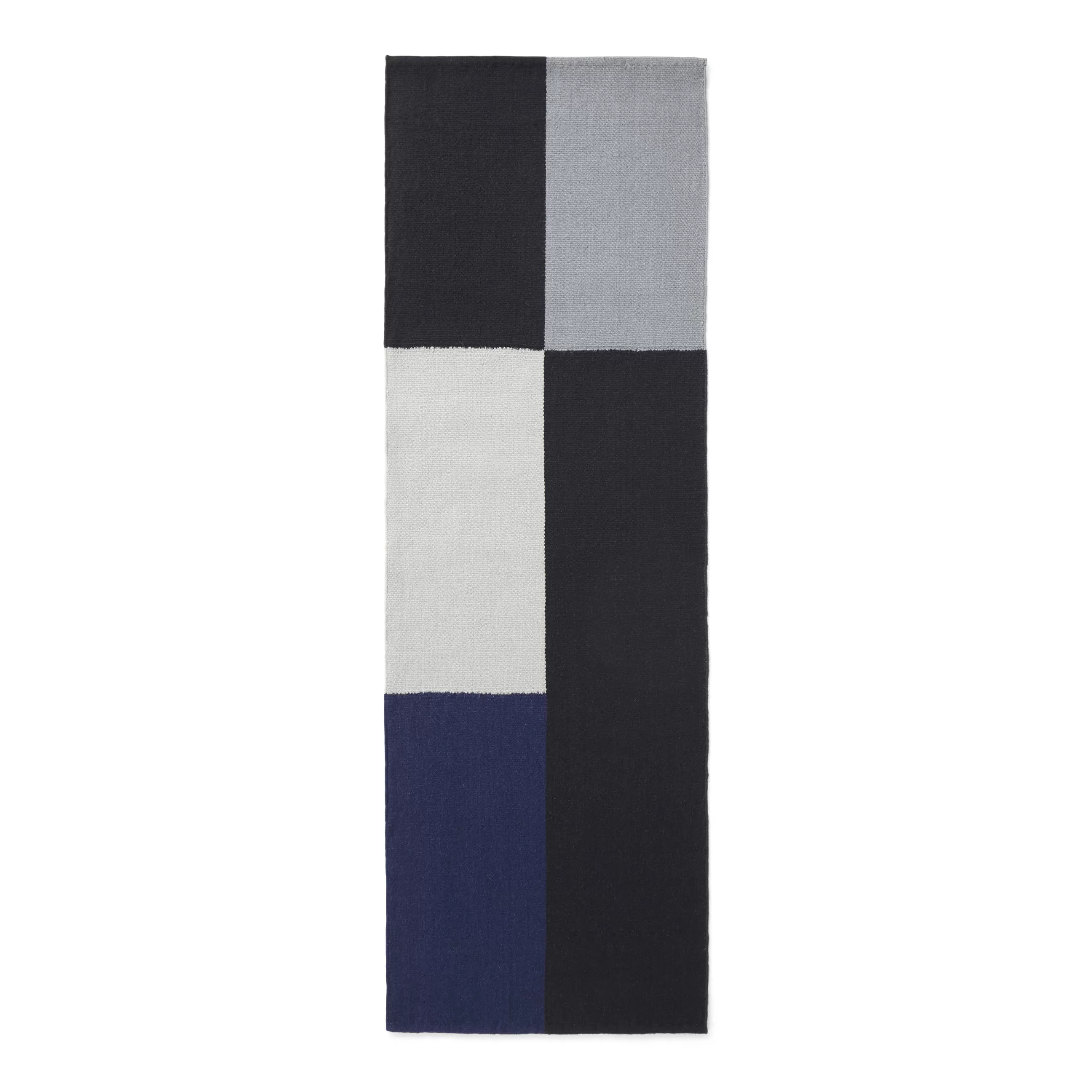 Déco Textile>Hay Tapis Flat Works  Multicolore / Par L'Artiste Ethan Cook - 80 X 250 Cm - Bleu - Noir