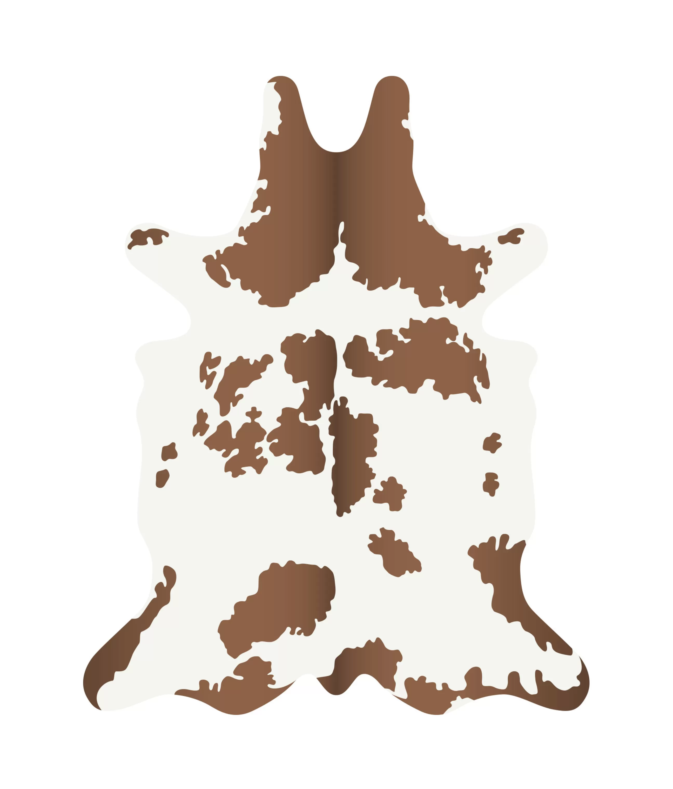 Déco Et Accessoires De Jardin>PODEVACHE Tapis Vache Plastique Blanc Marron / 126 X 159 Cm - Vinyle - Blanc - Marron
