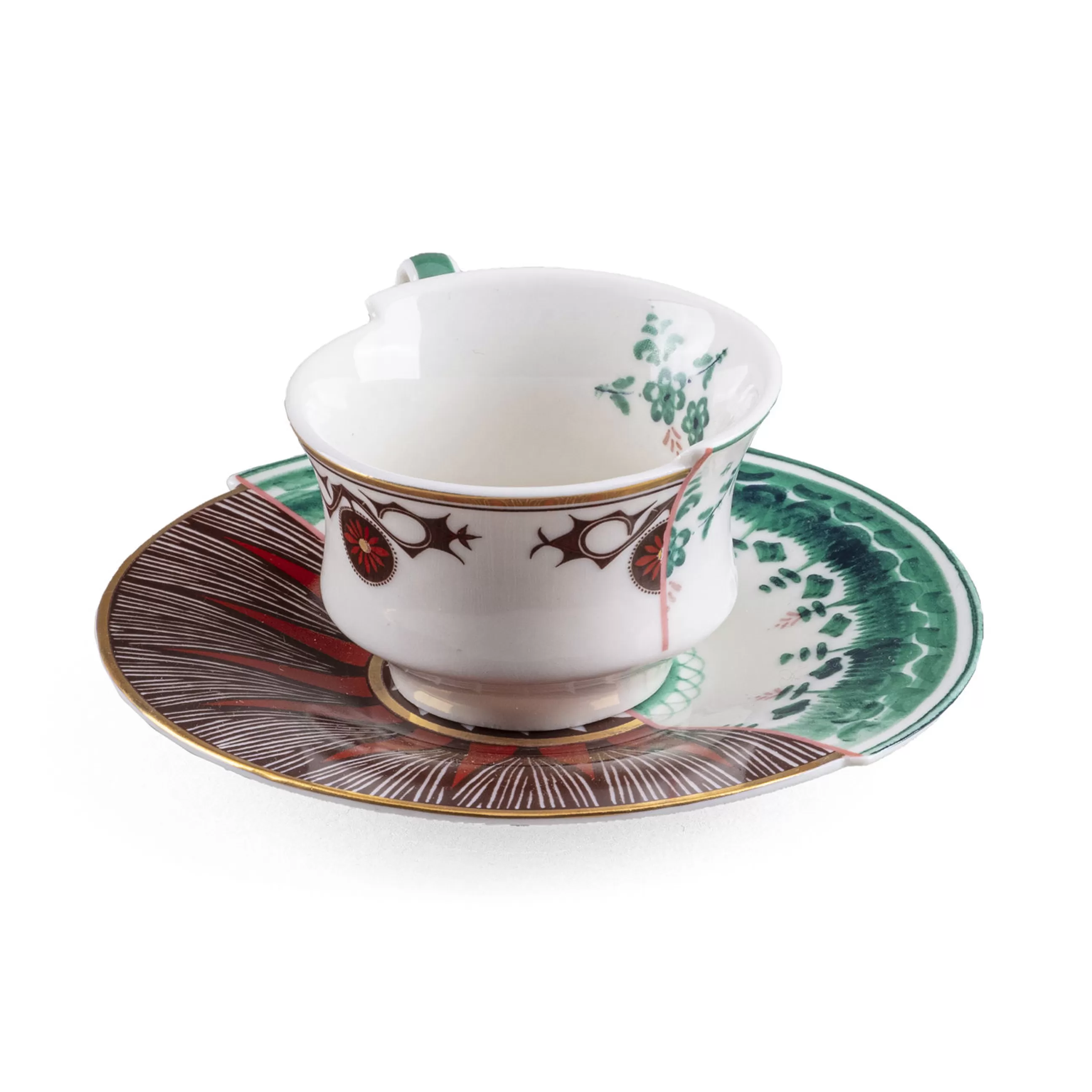 Tasses Et Mugs>Seletti Tasse A Cafe Hybrid Ceramique / Set Tasse A Cafe + Soucoupe - Multicolore