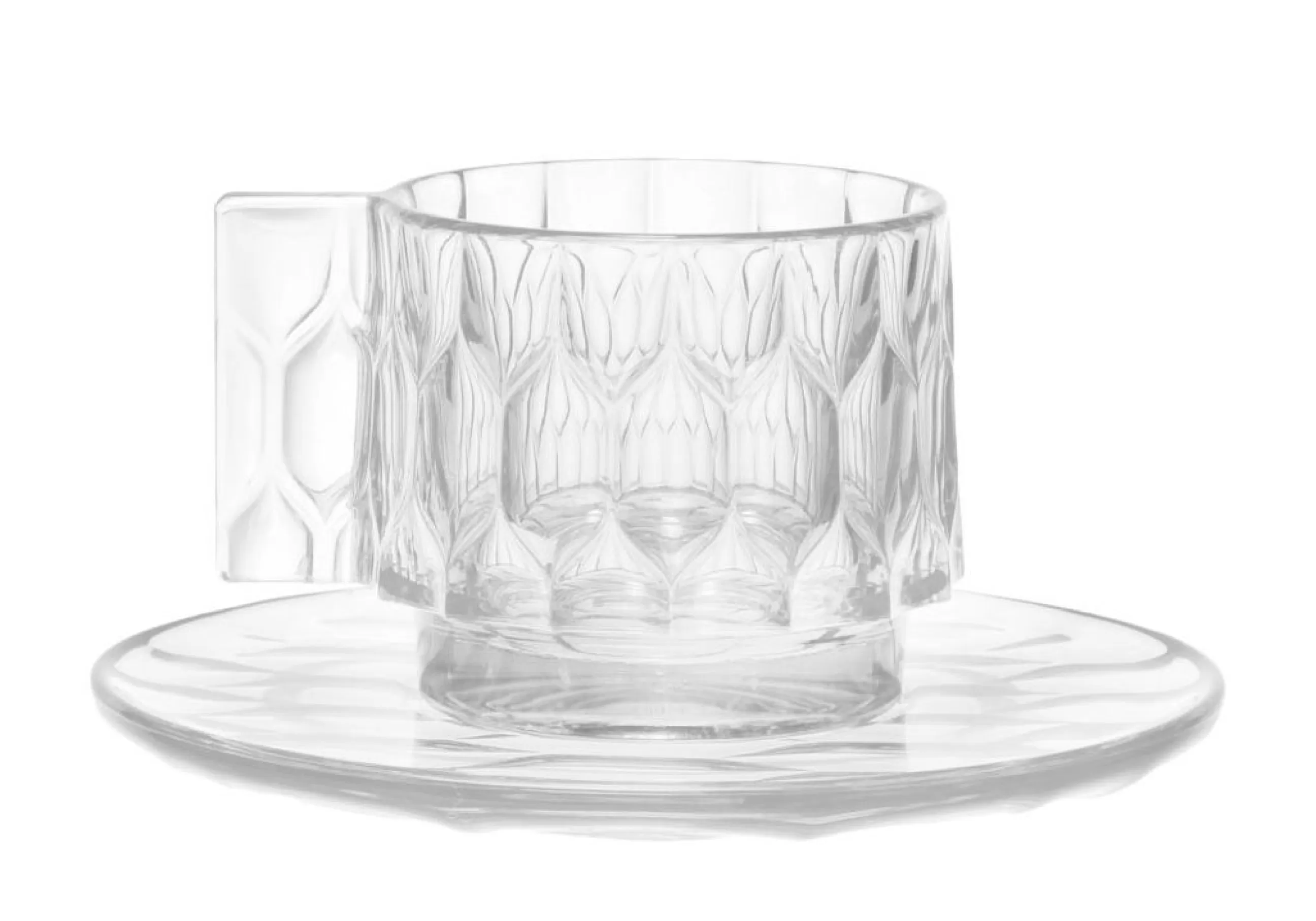 Tasses Et Mugs>Kartell Tasse A Cafe Jellies Family Plastique Transparent / Set Tasse + Soucoupe - Cristal