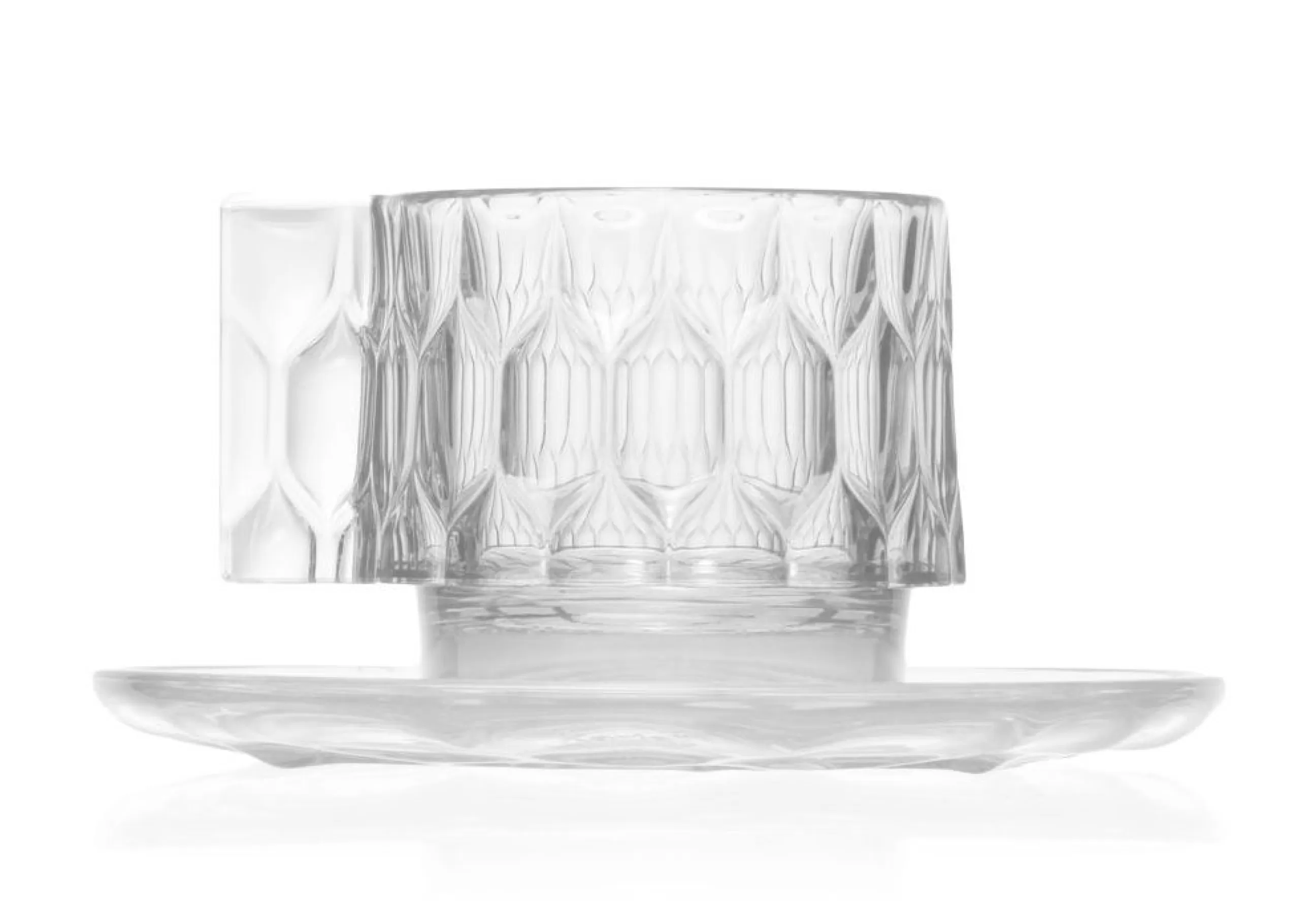 Tasses Et Mugs>Kartell Tasse A Cafe Jellies Family Plastique Transparent / Set Tasse + Soucoupe - Cristal