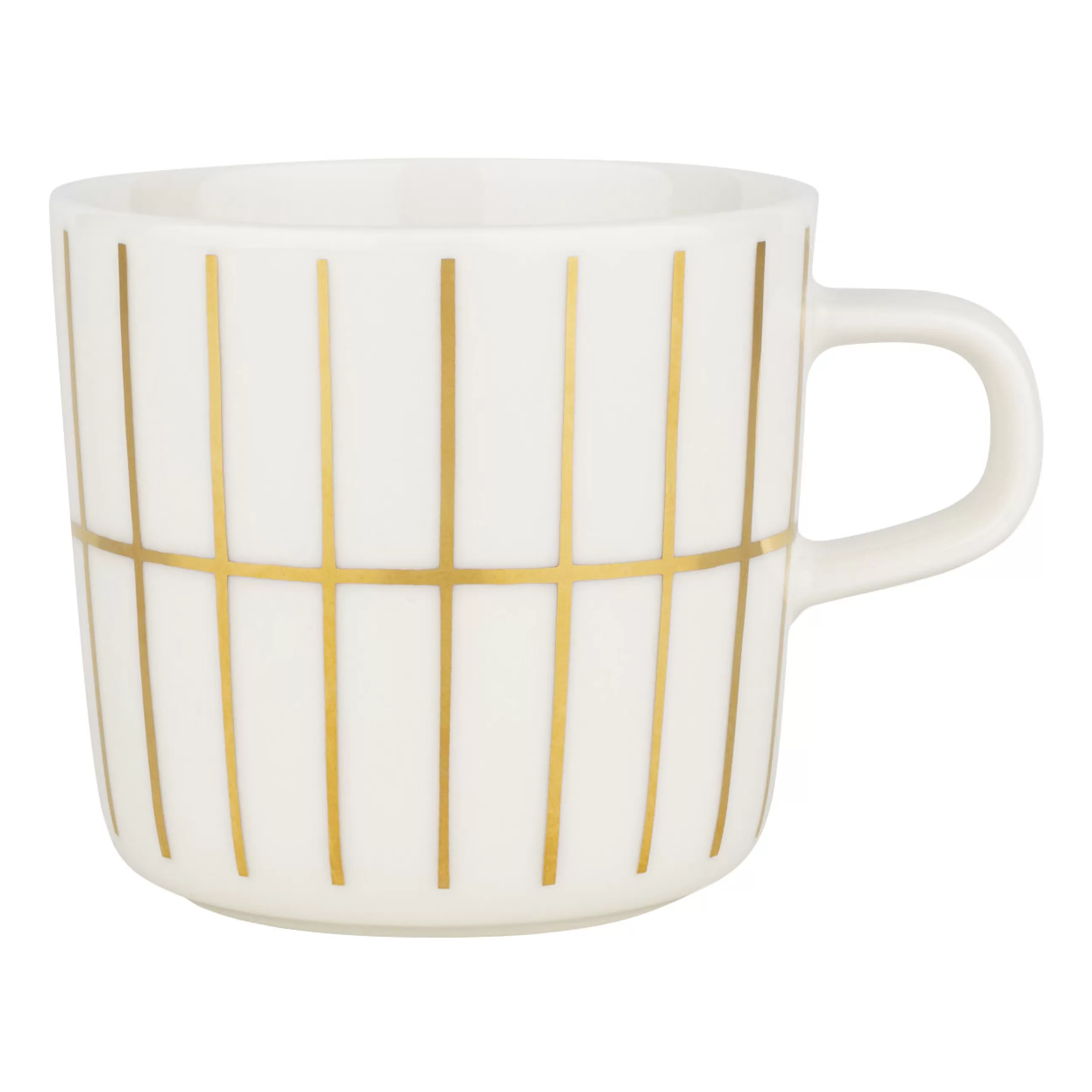Tasses Et Mugs>Marimekko Tasse A Cafe Tiiliskivi Ceramique Or / 20 Cl - Blanc - Or