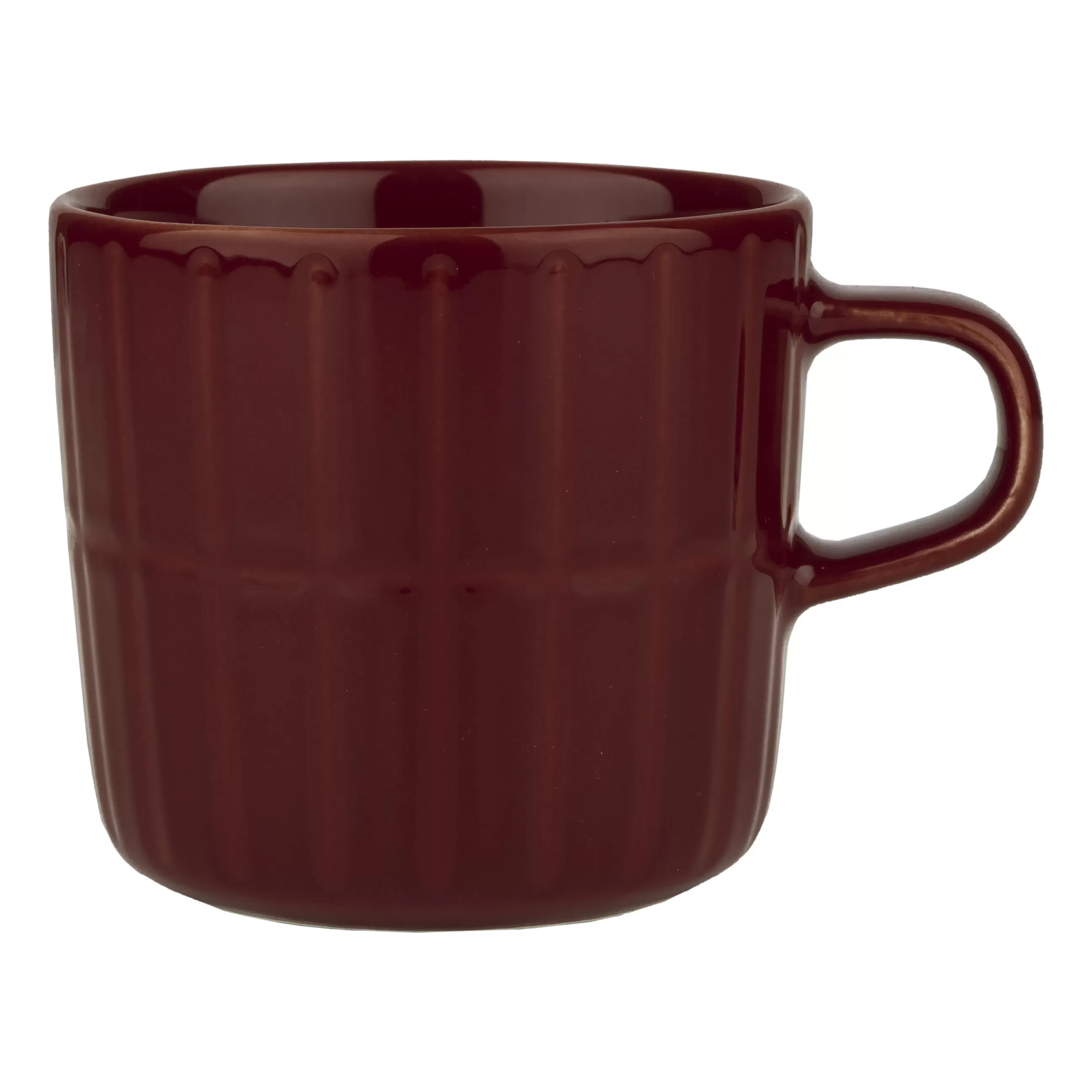 Tasses Et Mugs>Marimekko Tasse A Cafe Tiiliskivi Ceramique Rouge / 20 Cl - Rouge Sombre